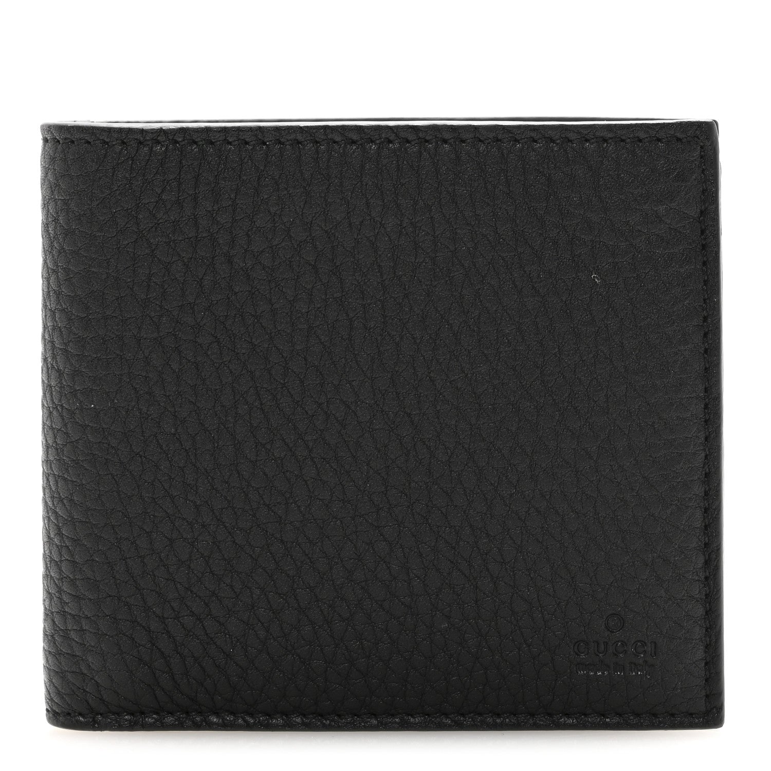 Calfskin Bi-Fold Wallet Black