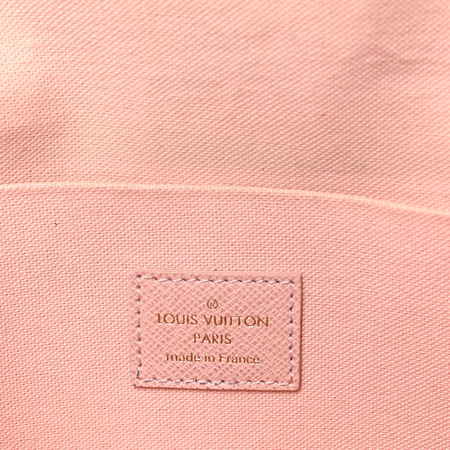 Damier Azur Pochette Felicie Chain Wallet Rose Ballerine