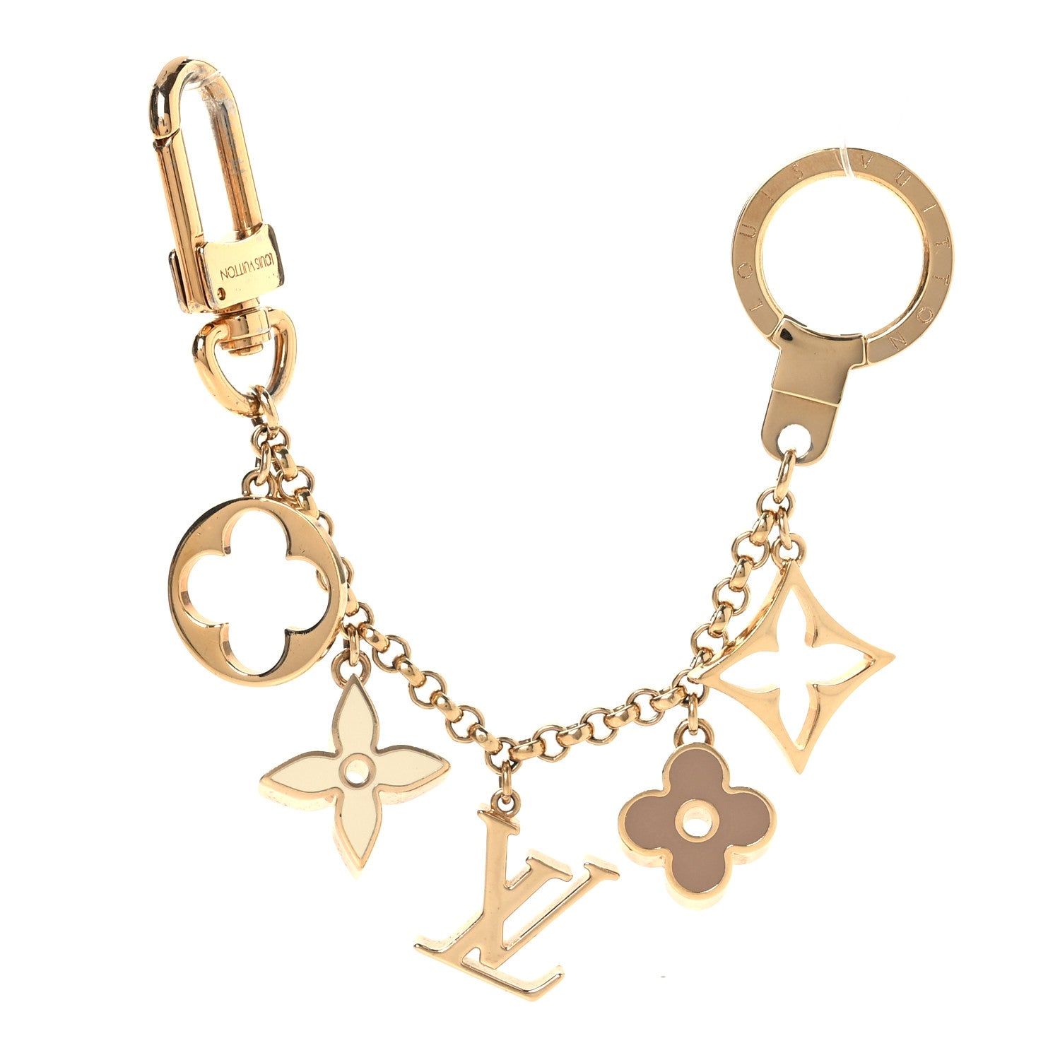 Fleur De Monogram Bag Charm Chain