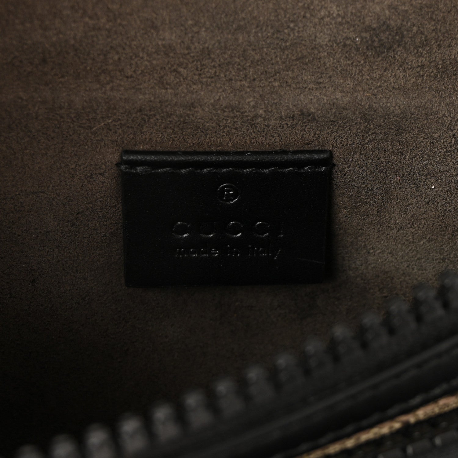 GG Supreme Monogram Belt Bag Black