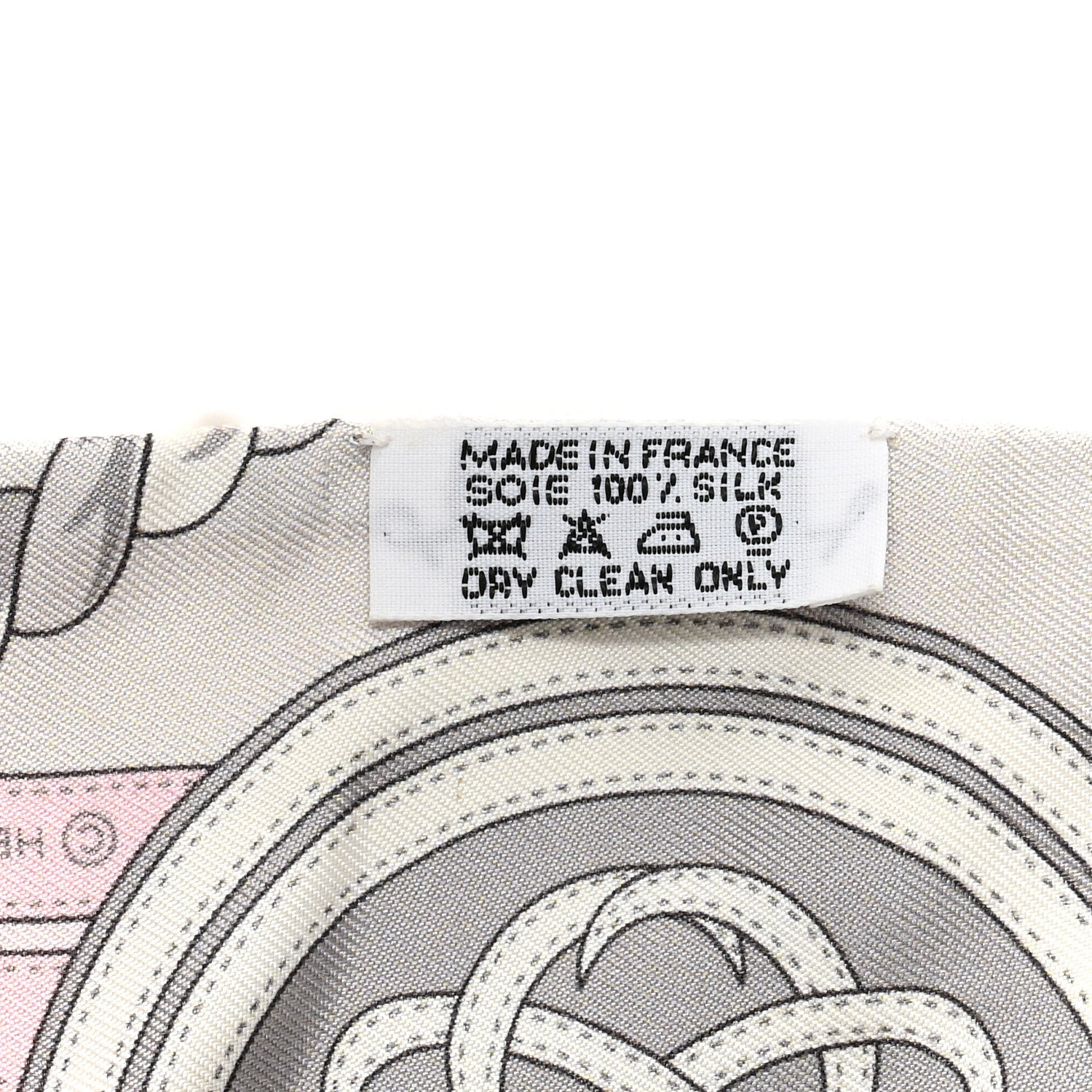 Silk Grande Tenue Twilly Scarf Rose Pale Gris Perle Blanc