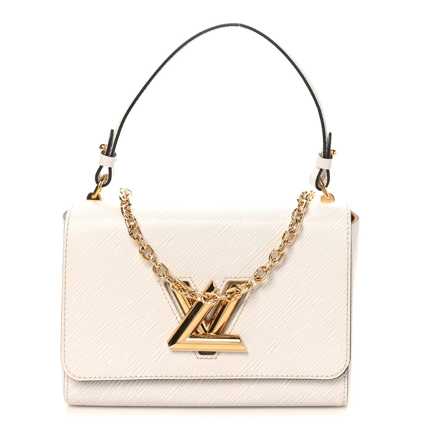 Epi Twist Shoulder Bag MM White