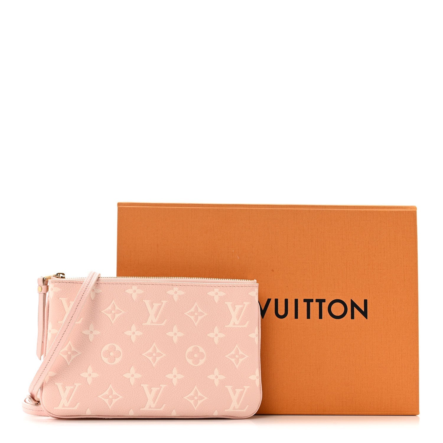 Empreinte Monogram Double Zip Pochette Rose