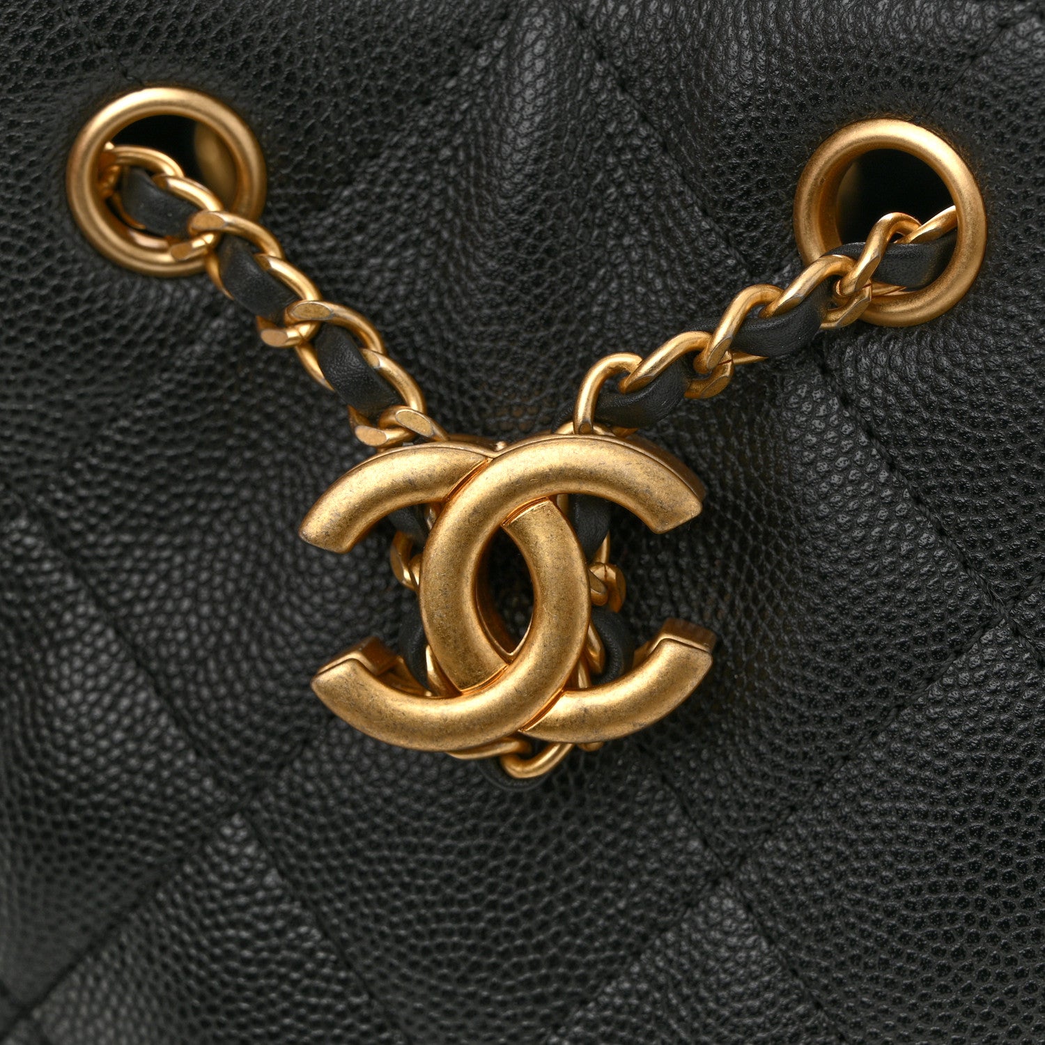 Caviar Quilted Small Chanel 25 Handbag Black
