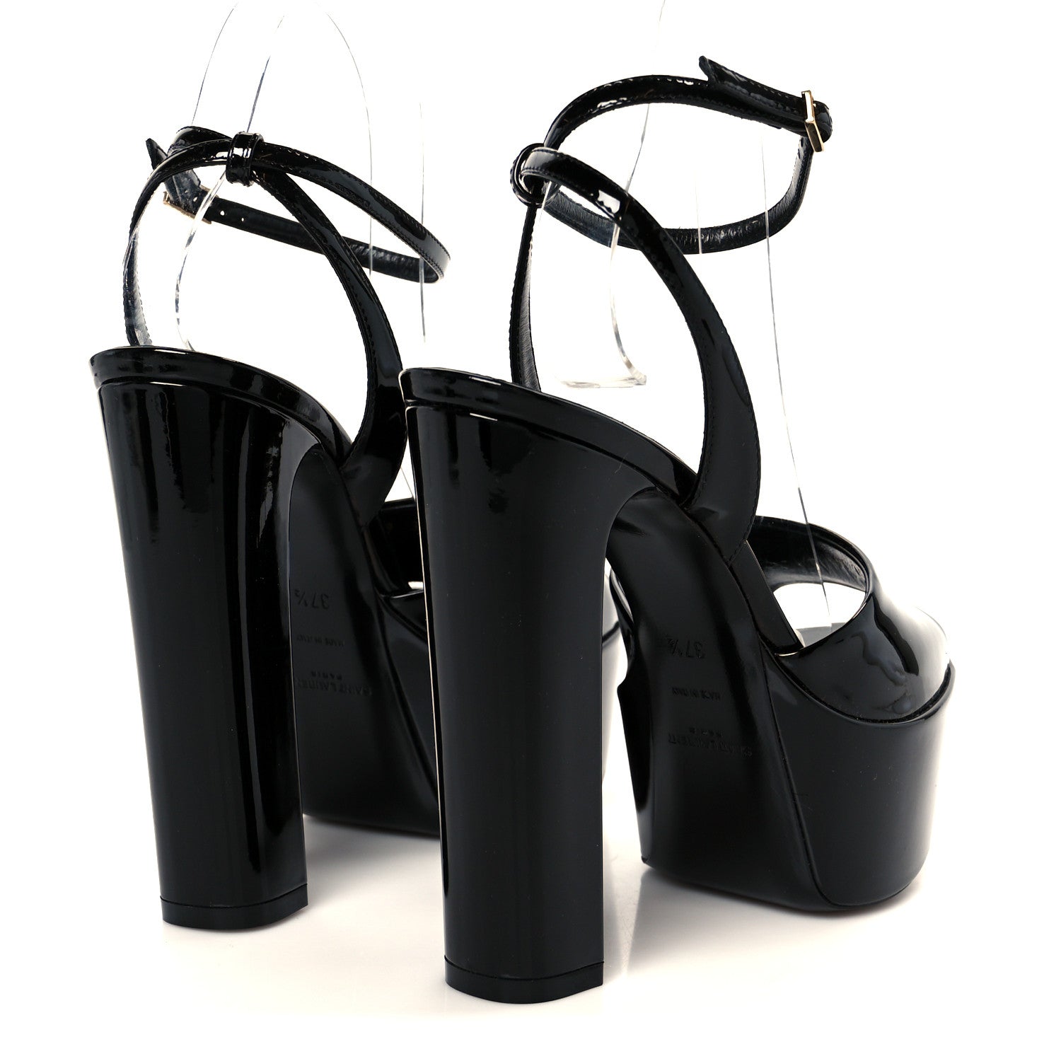 Vernice Grupy Sexy 95 Tanouk Platform Sandals 37.5 Black