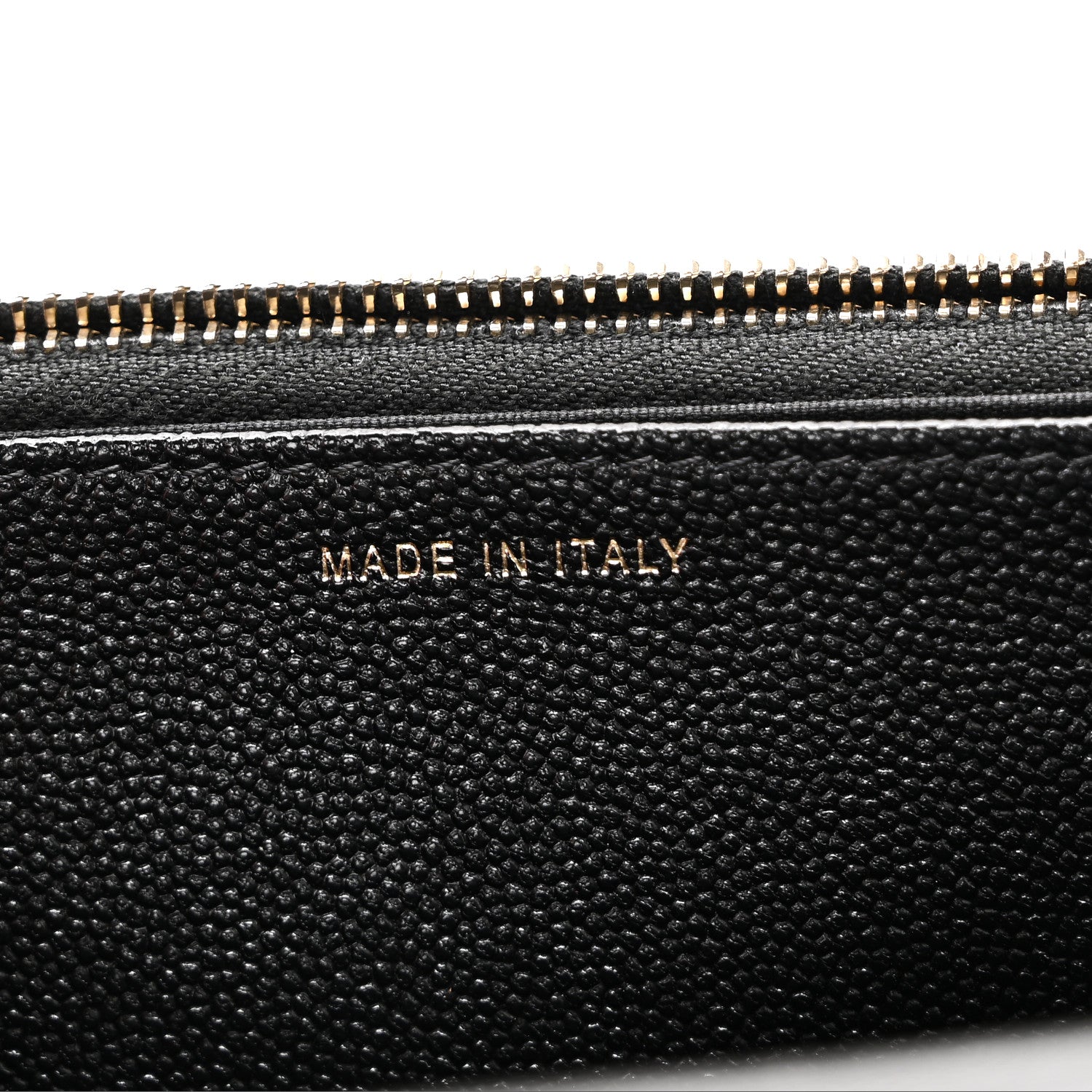 Caviar Quilted Golden Class Wallet On Chain WOC Black