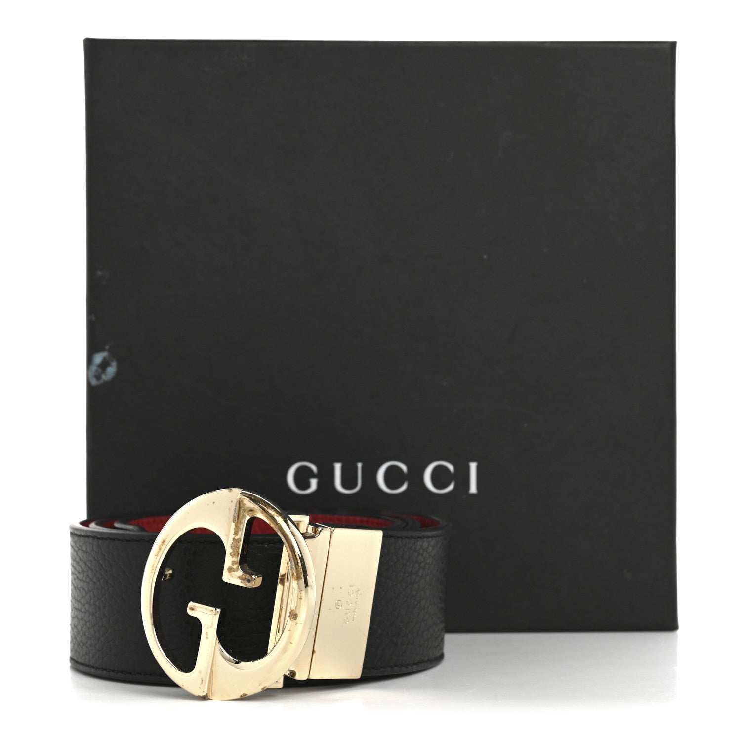 Calfskin 1973 Reversible Belt 75 30 Black Red