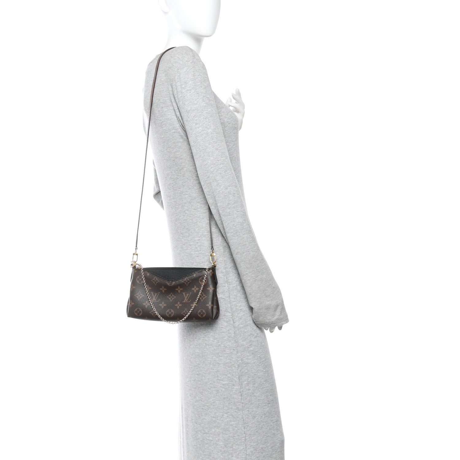 Monogram Pallas Clutch Black