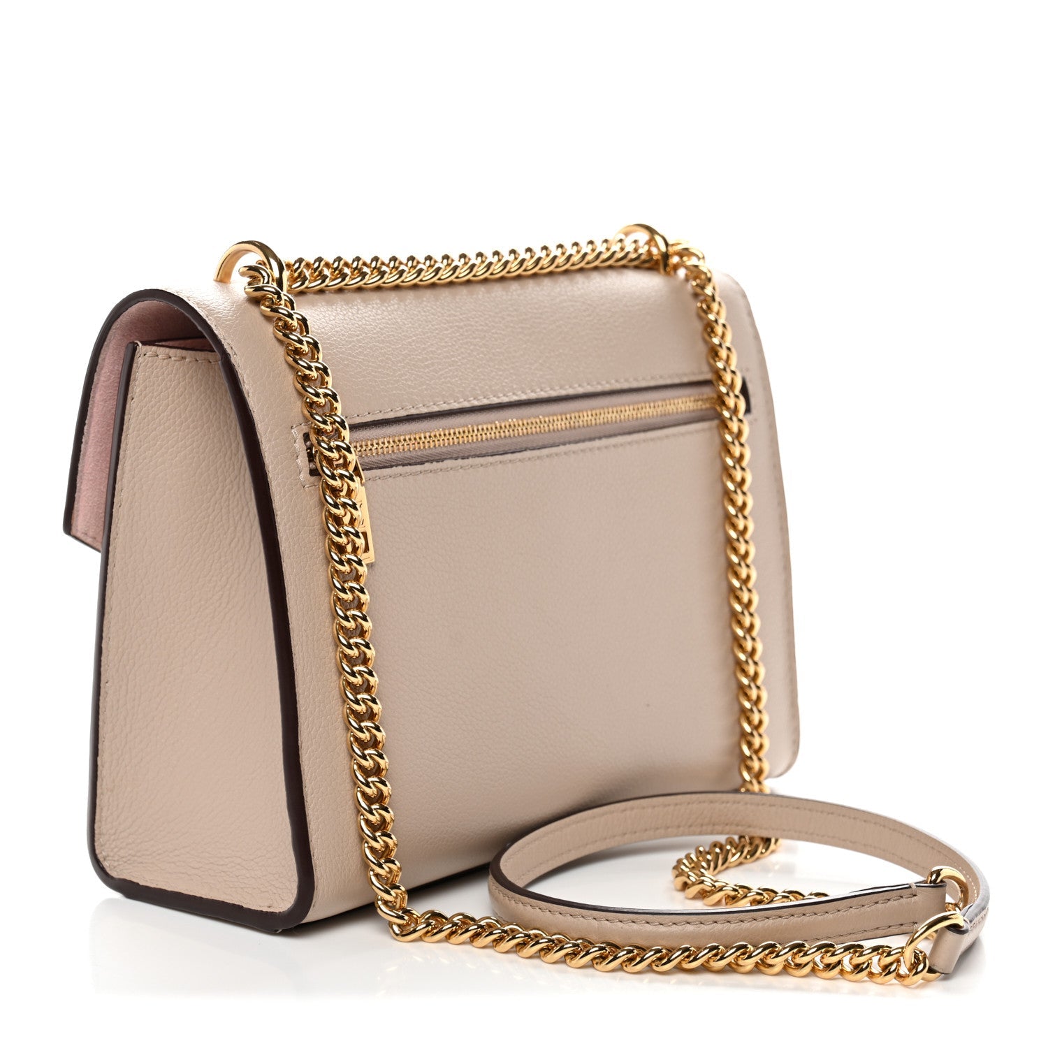 Soft Calfskin Mylockme Chain Bag BB Greige