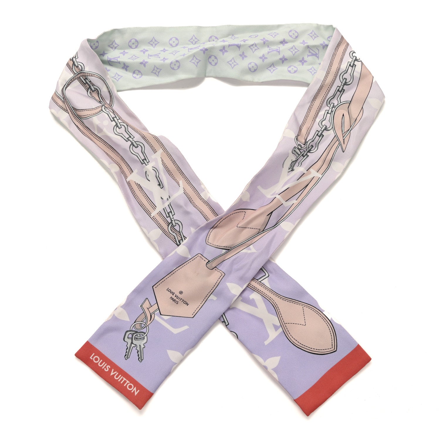Silk Monogram All That Straps Bandeau Mauve