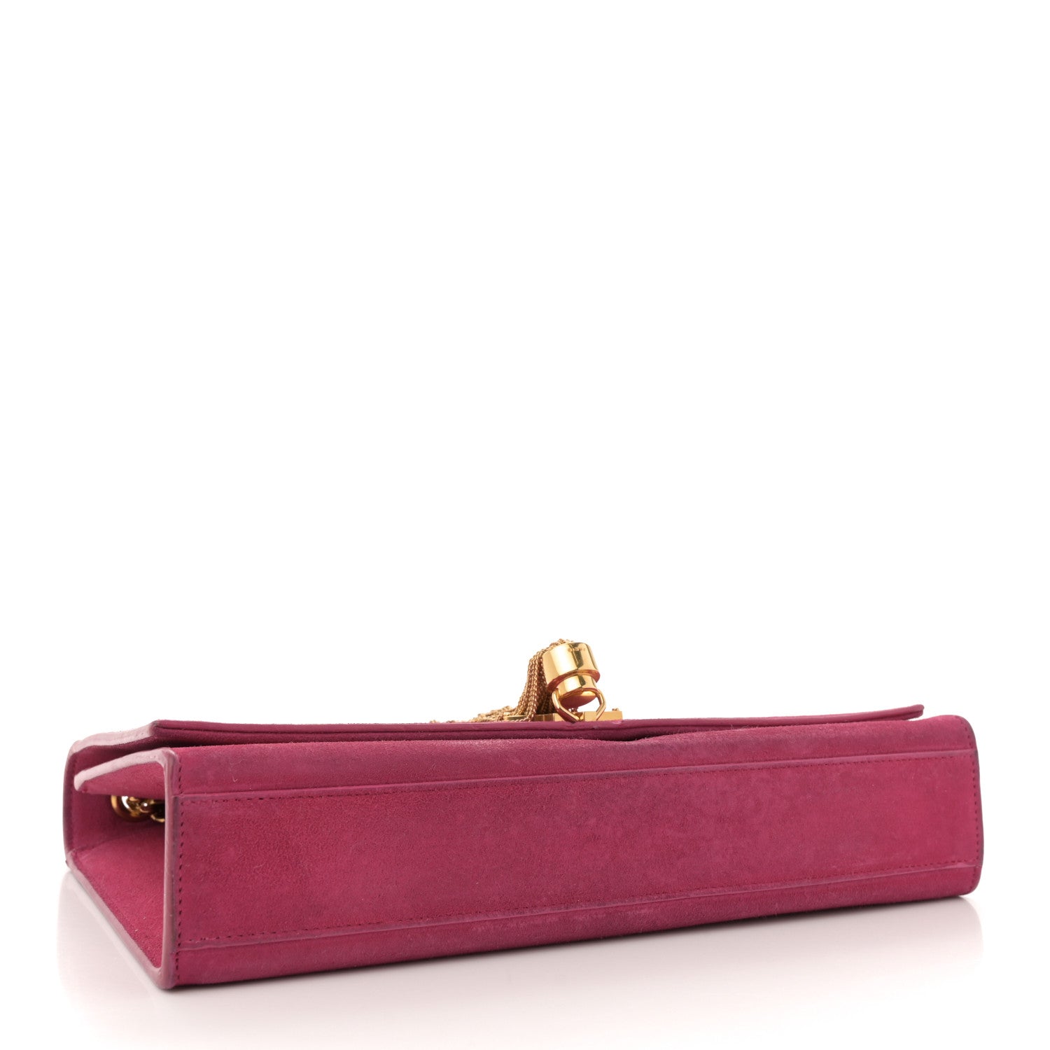 Suede Medium Monogram Kate Tassel Shoulder Bag Lipstick Fuchsia