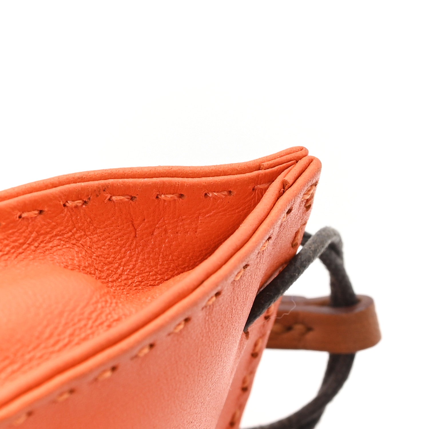 Milo Lambskin Swift Shopping Bag Charm Feu Gold