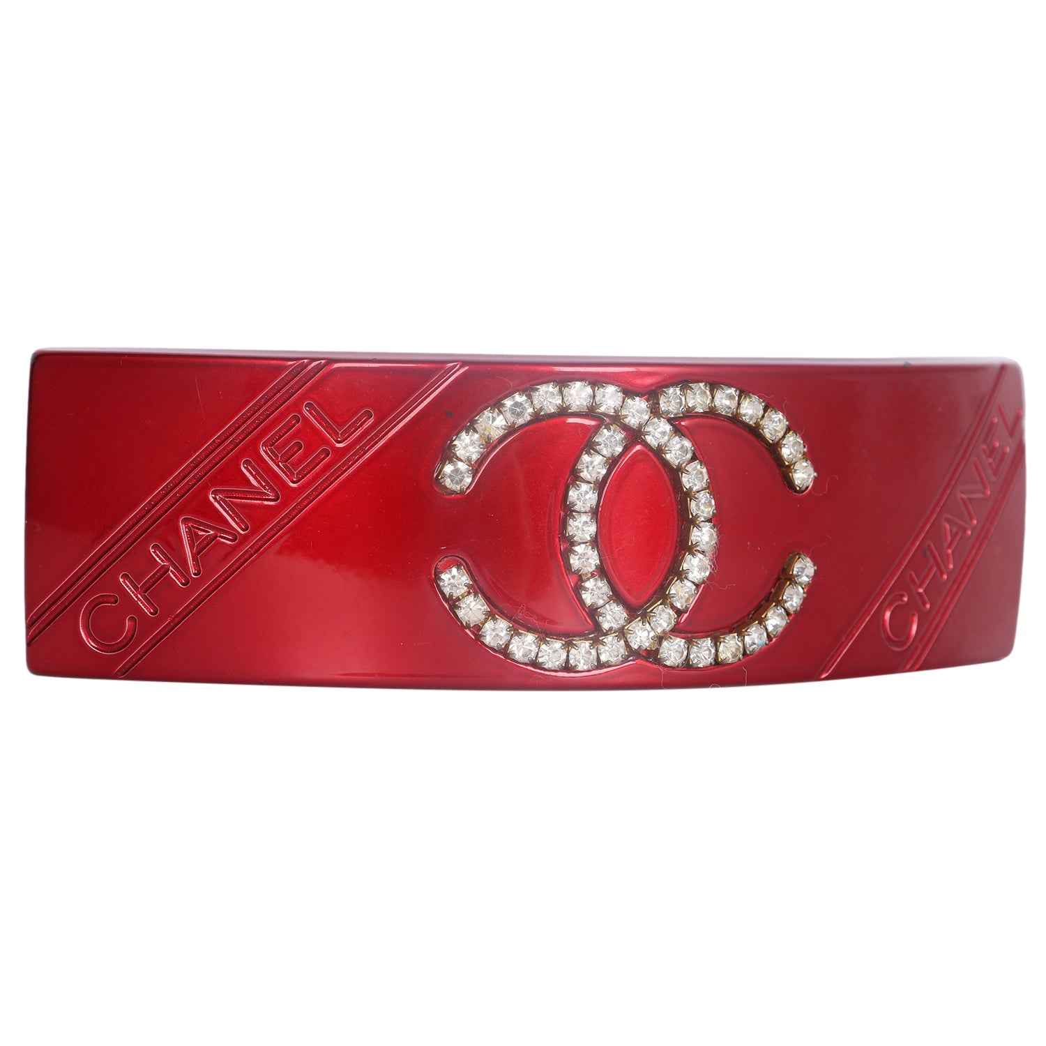 Rhinestone CC Barrette Hair Accessory (Authentic Pre-Owned)