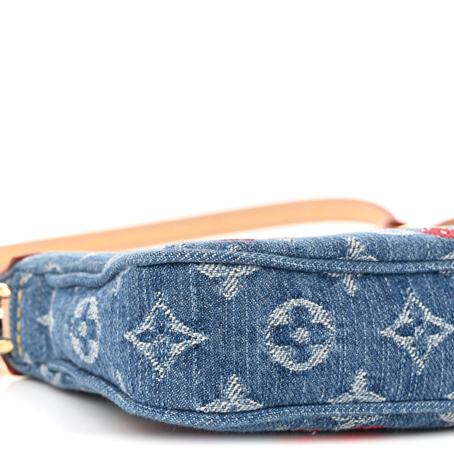 LV X TM Monogram Denim Cerises Pochette Accessories Blue