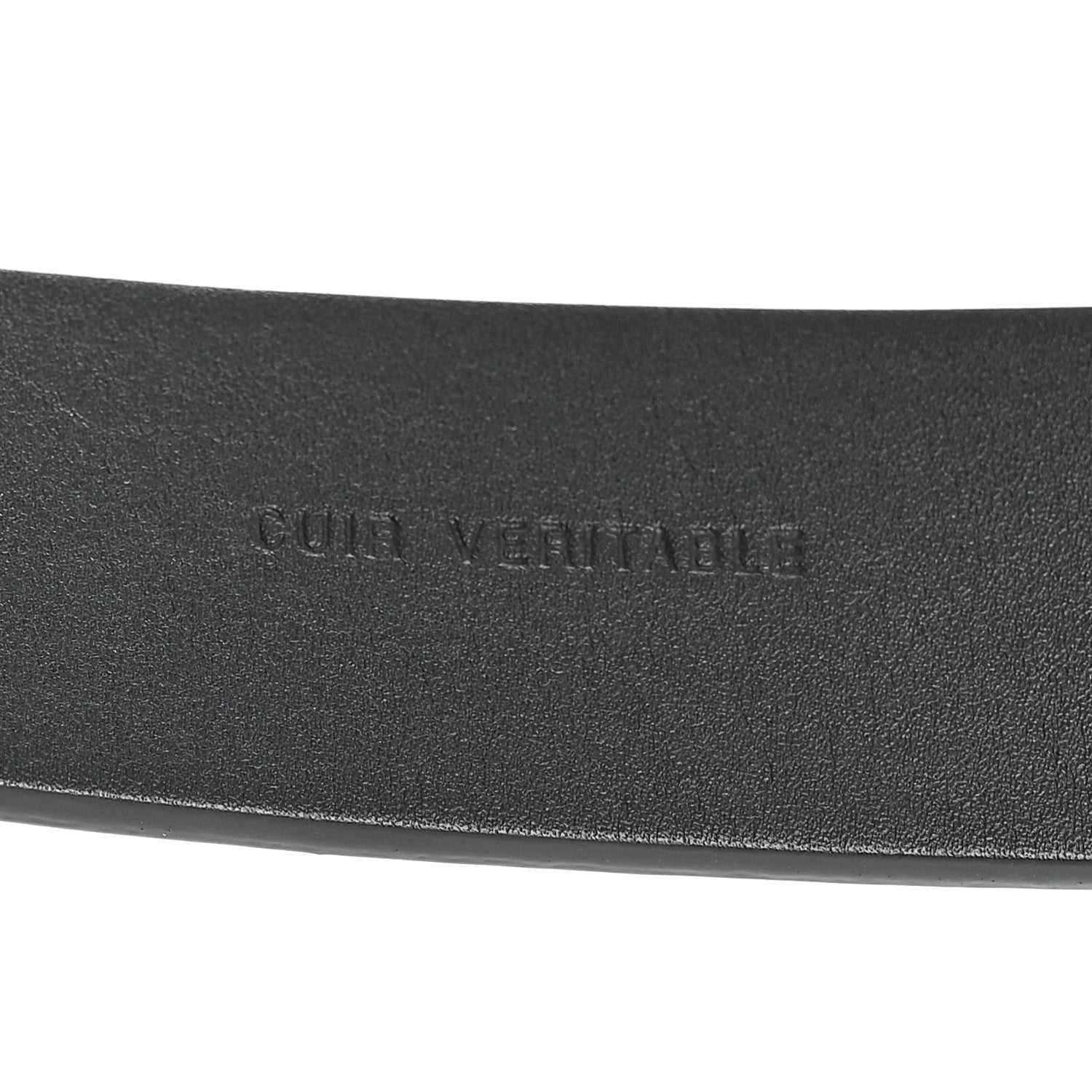 Glazed Calfskin CC Belt 90 36 Black