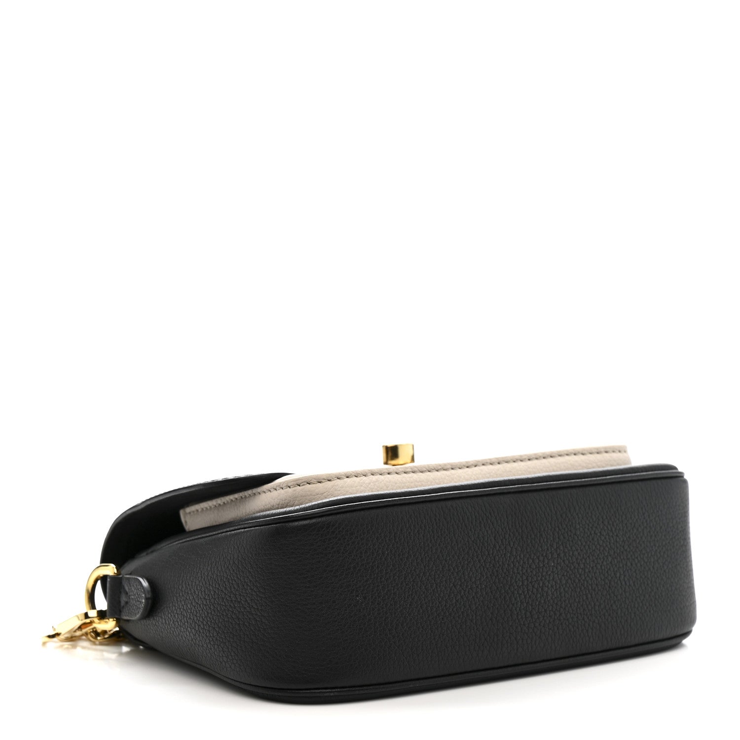 Grained Calfskin Lockme Tender Black