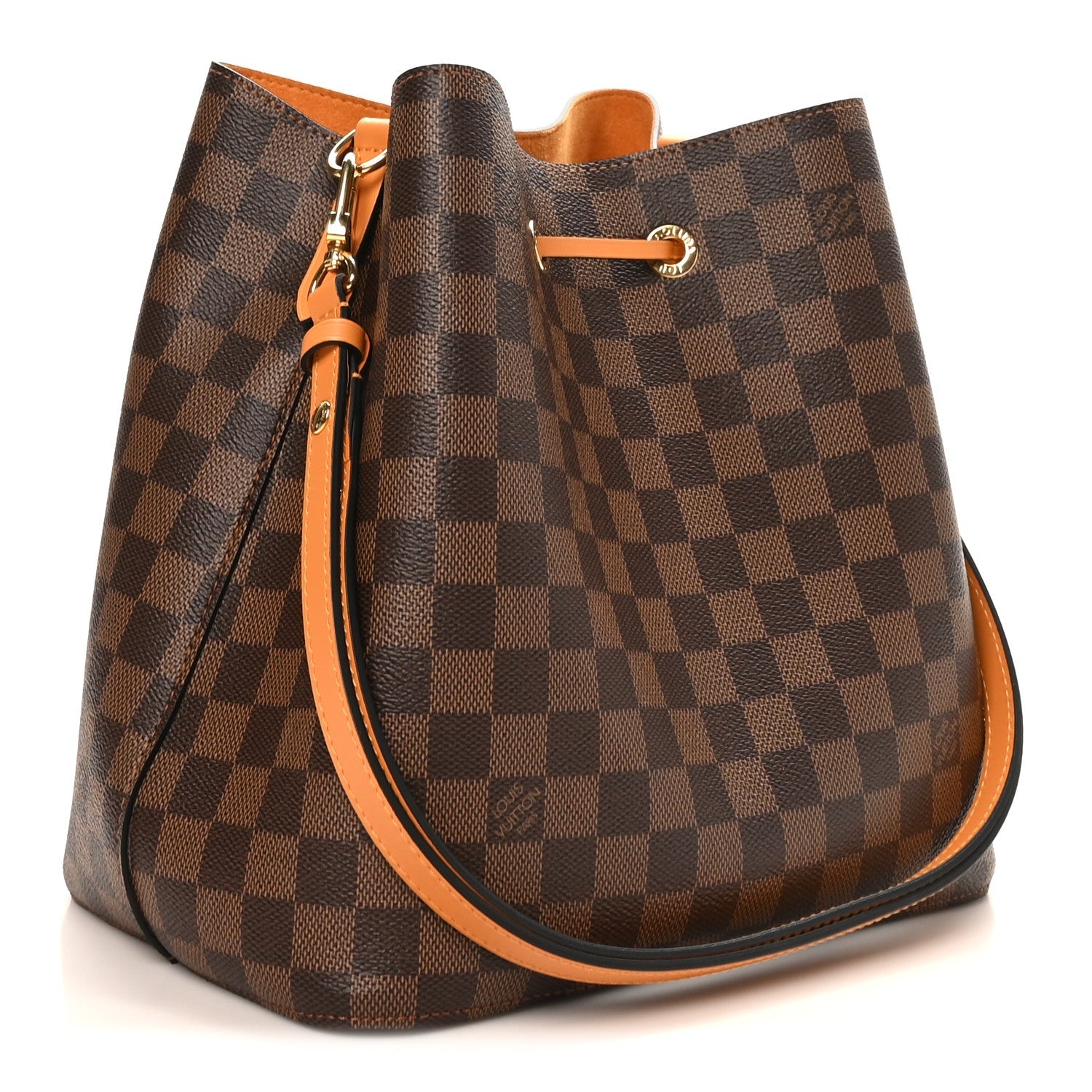 Damier Ebene Neonoe MM Safran