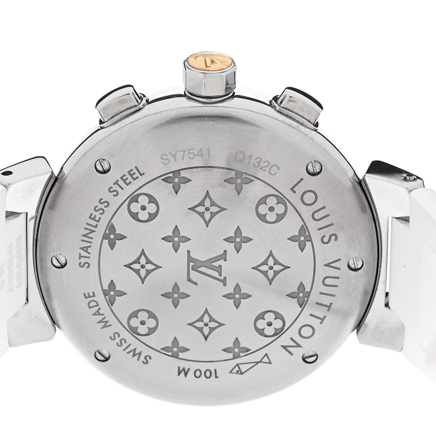 Stainless Steel Rubber Mother of Pearl 34mm Tambour Lovely Cup Quartz Watch