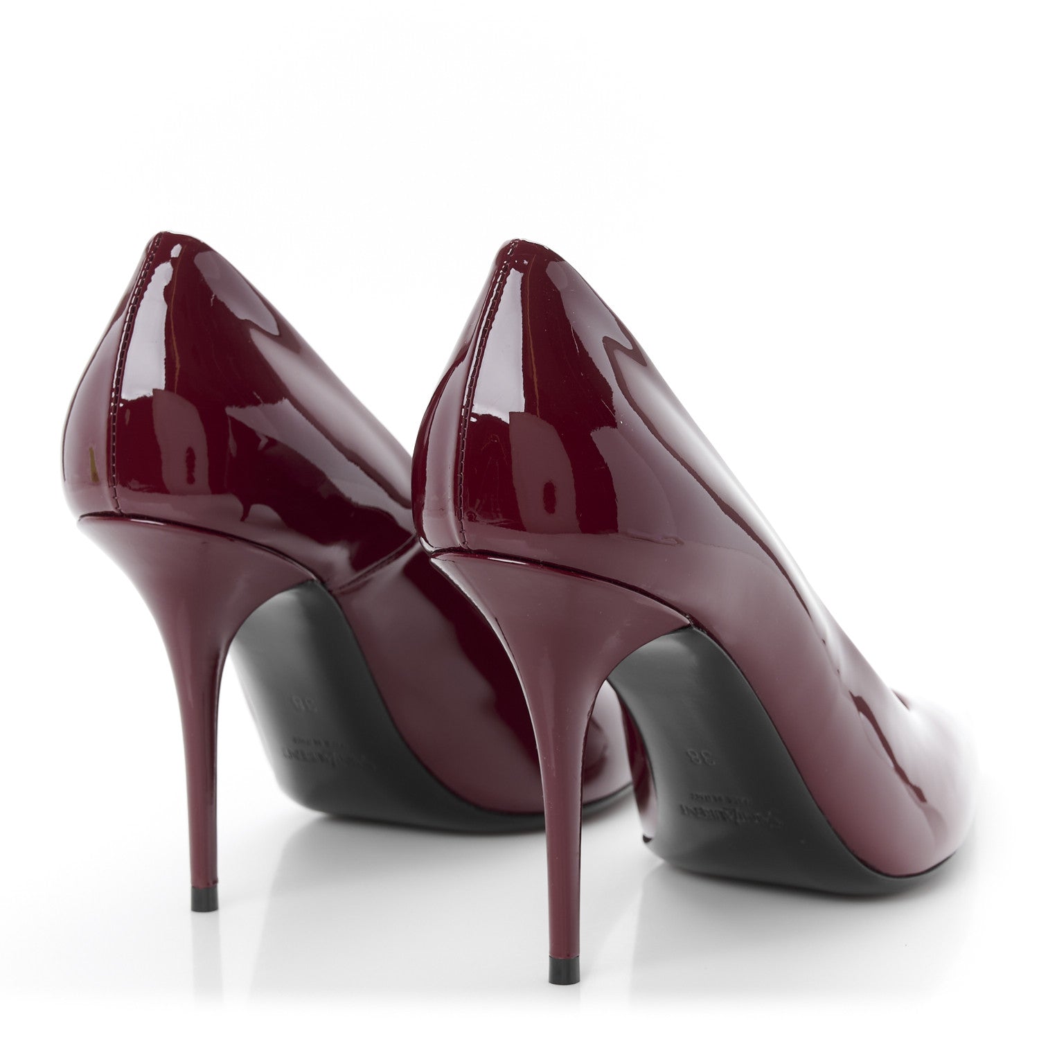 Vernice Seta Soft Norma 90 Pumps 38 Grenat