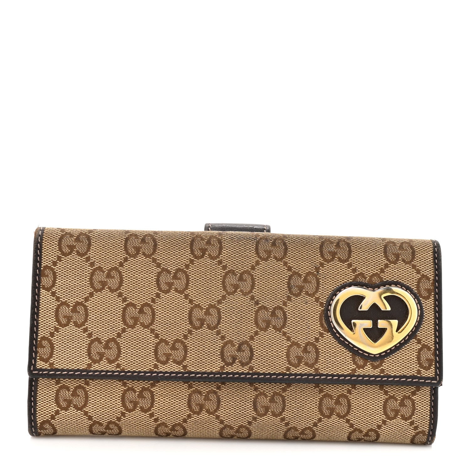 Monogram Lovely Heart Continental Wallet Brown