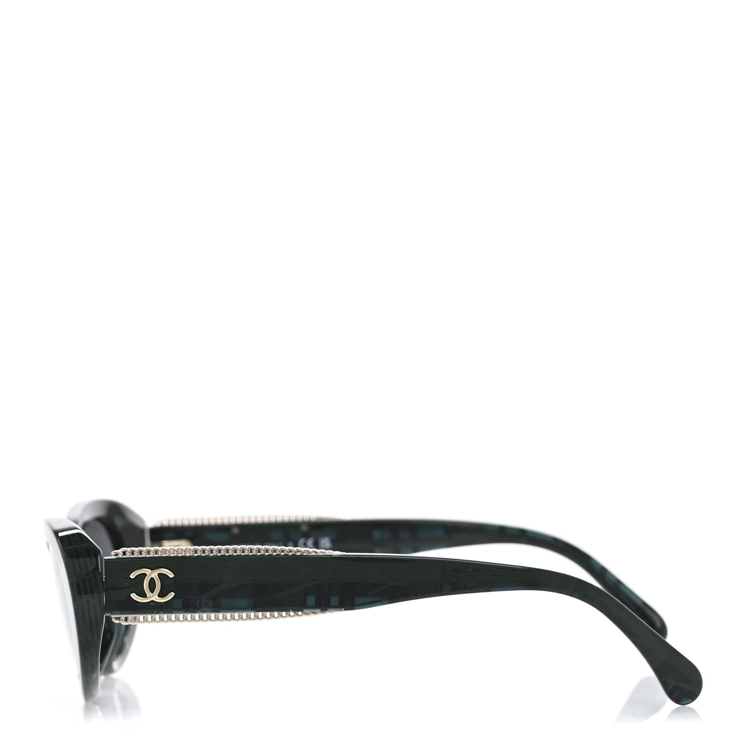 Acetate Oval Sunglasses 5515-A Green
