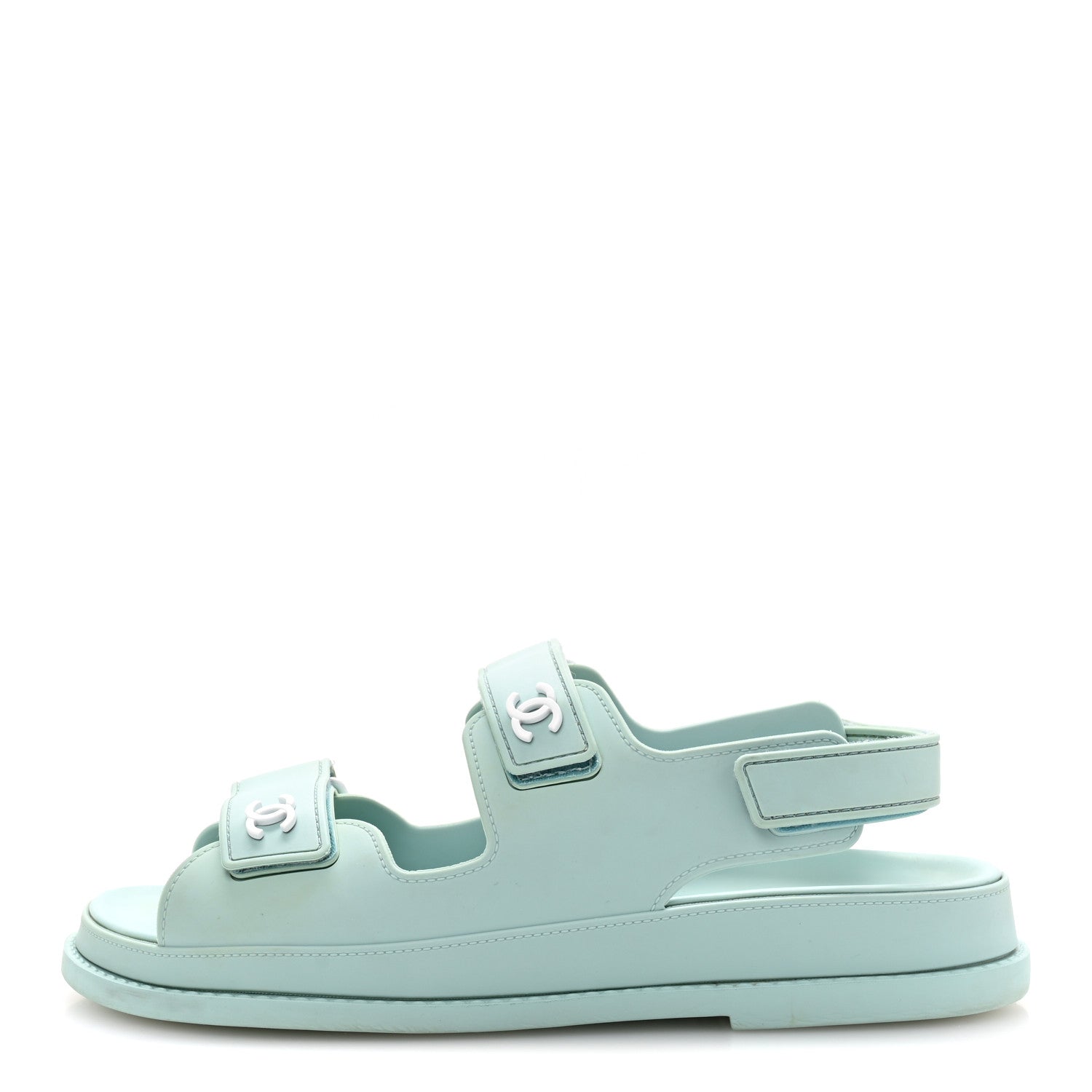 Rubber CC Dad Sandals 39 Light Blue