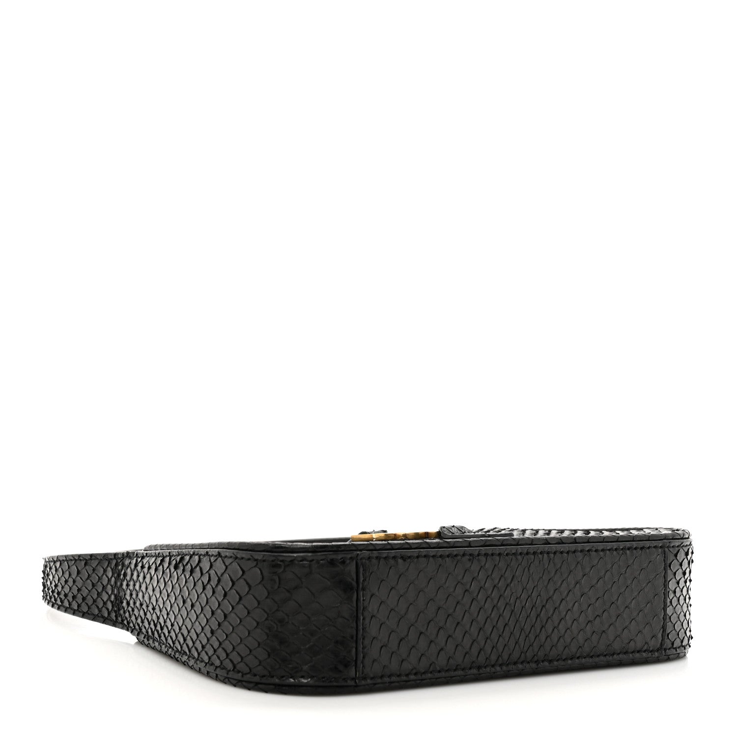 Snakeskin Le 5 A 7 Mini Hobo Black
