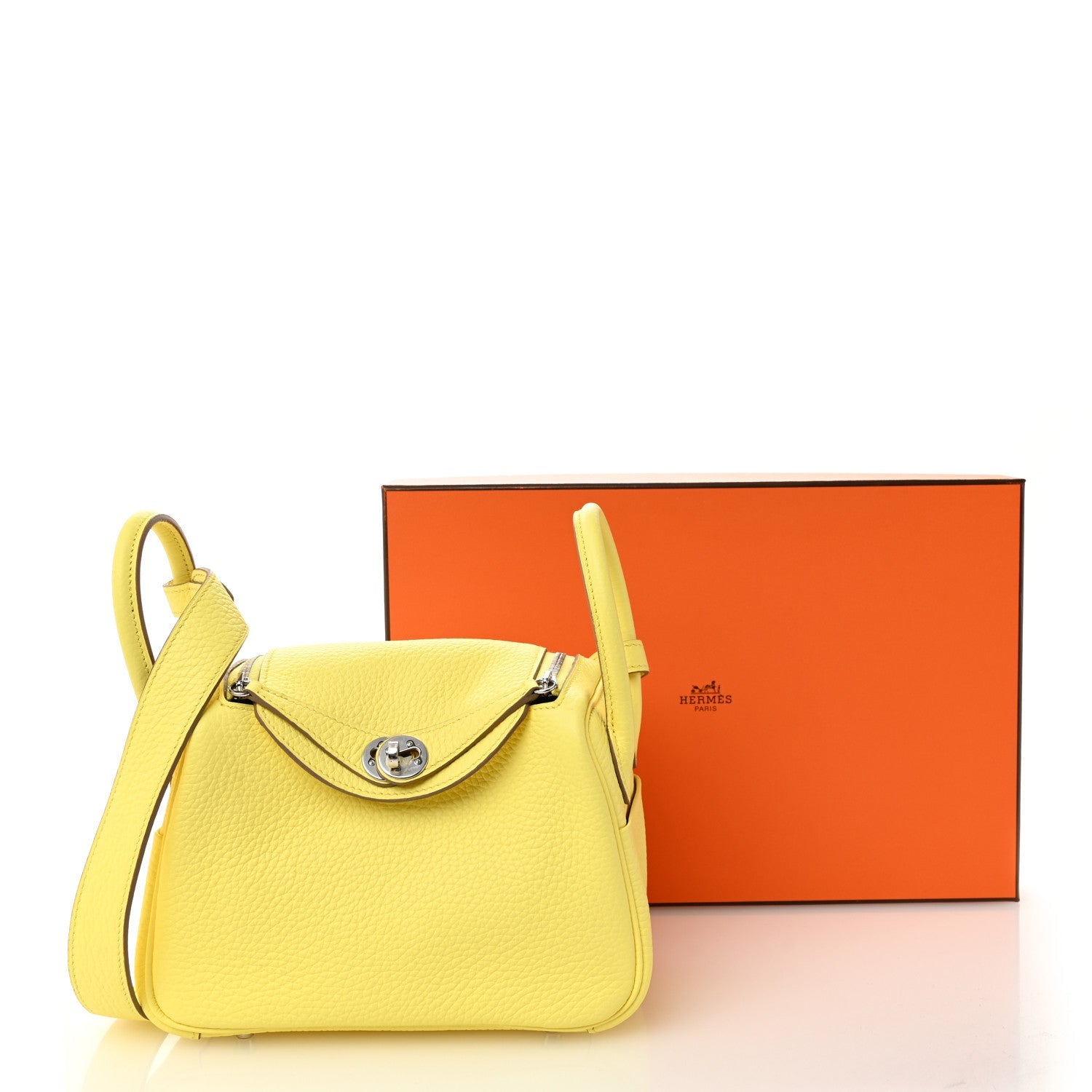 Taurillon Clemence Mini Lindy 20 Limoncello