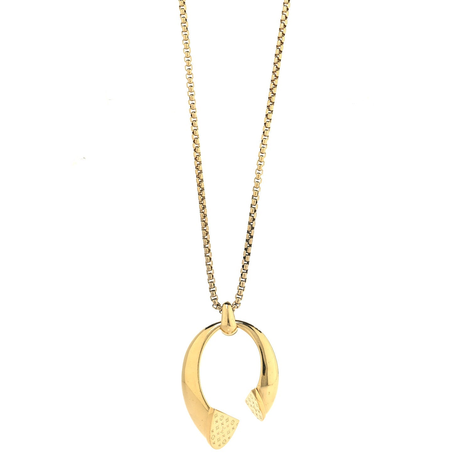 Metal Nanogram Sweet Dreams Horseshoe Necklace Gold