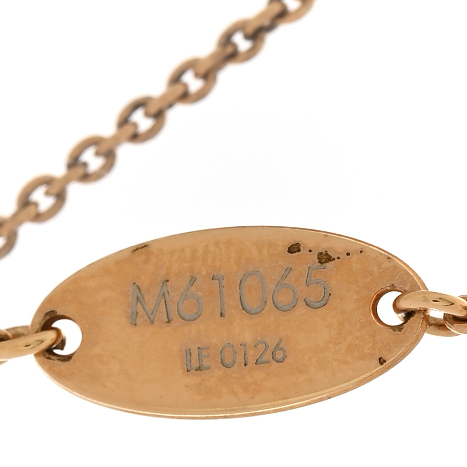LV And Me Letter J Necklace Gold