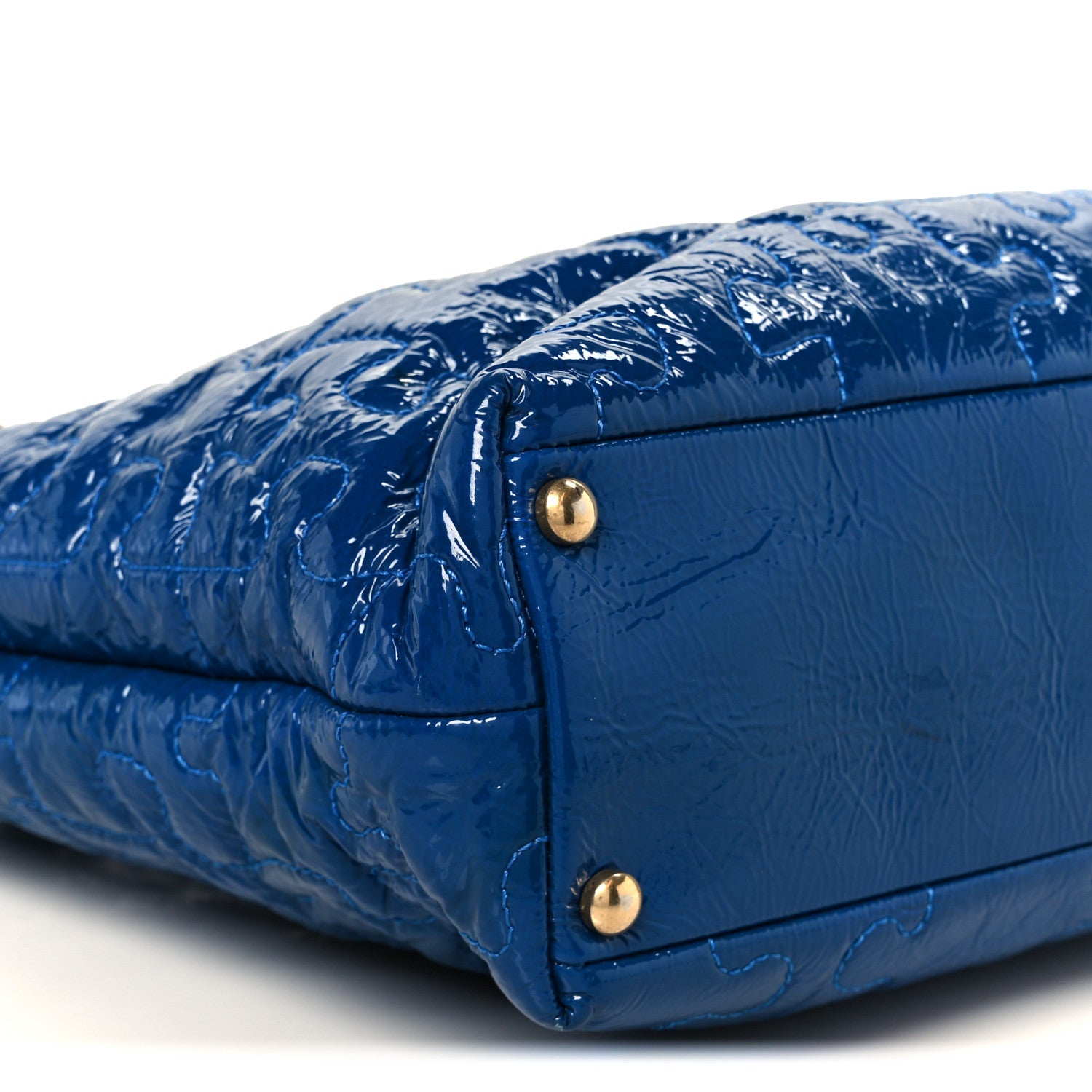 Patent Puzzle Tote Electric Blue