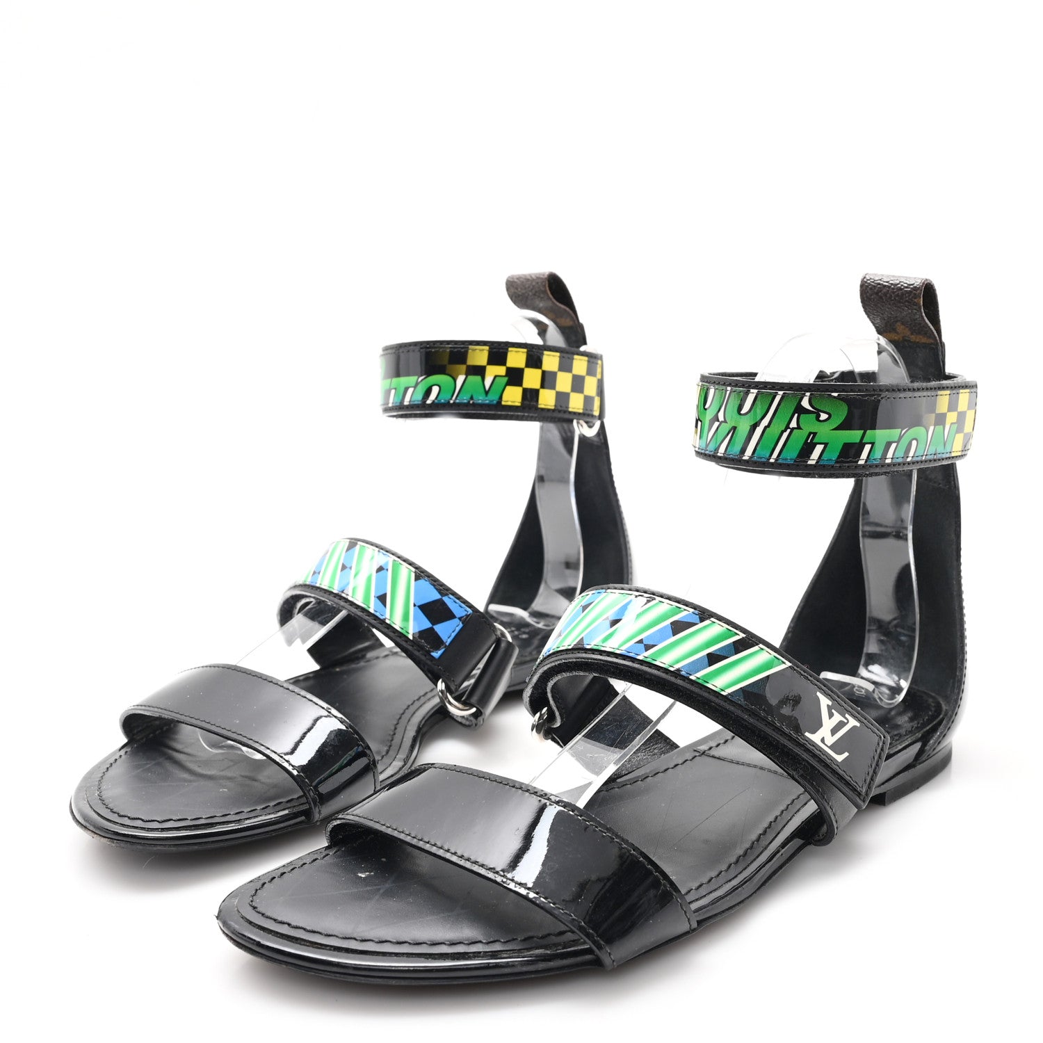 Patent Deep Sea Sandals 38 Black