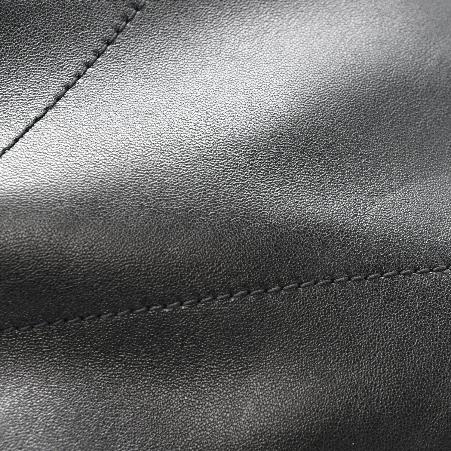 Lambskin Matelasse Monogram Large Jamie 4.3 Pochon Black