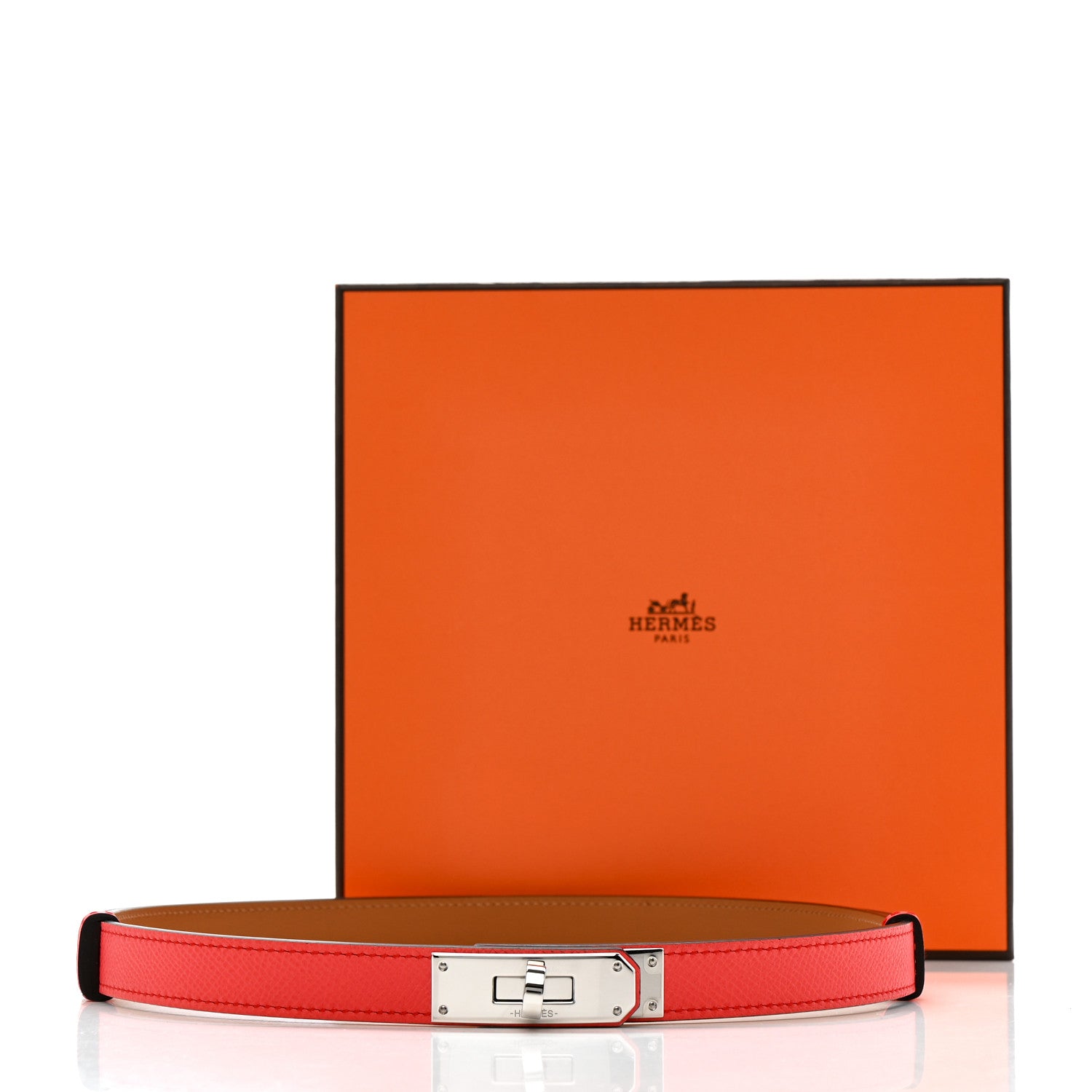 Epsom Kelly Belt Rose Texas