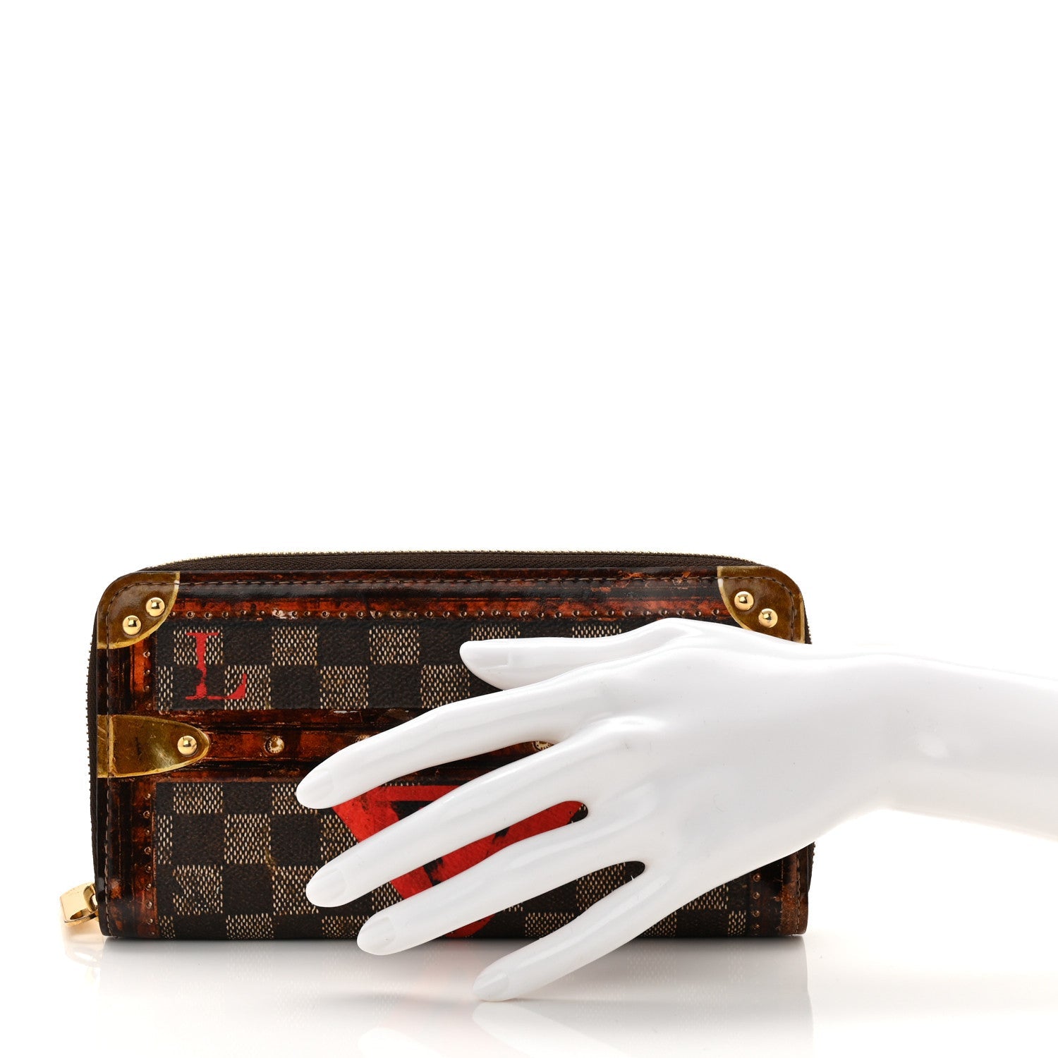 Transformed Damier Ebene Time Trunk Zippy Wallet