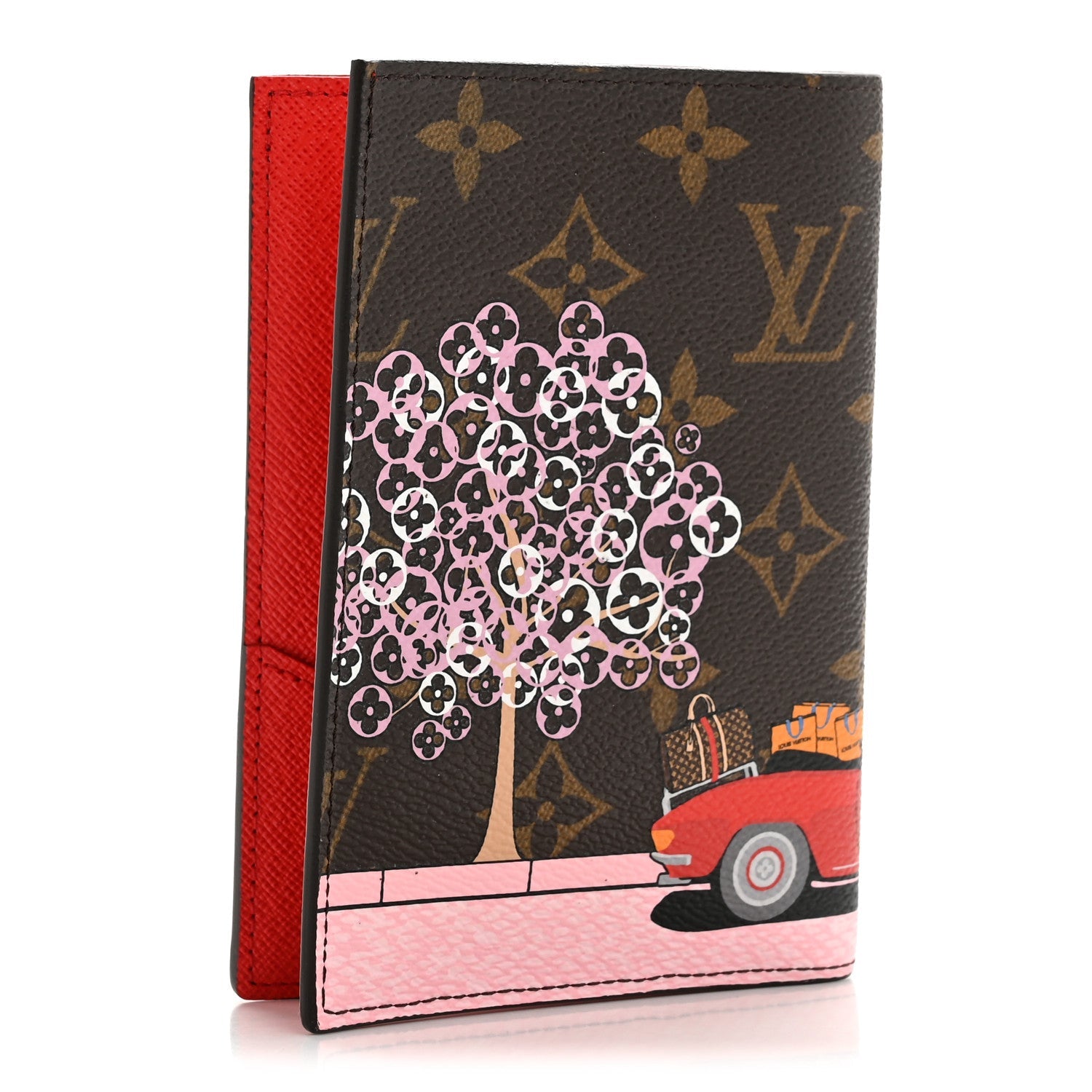 Monogram 2019 Christmas Animation Passport Cover Rouge
