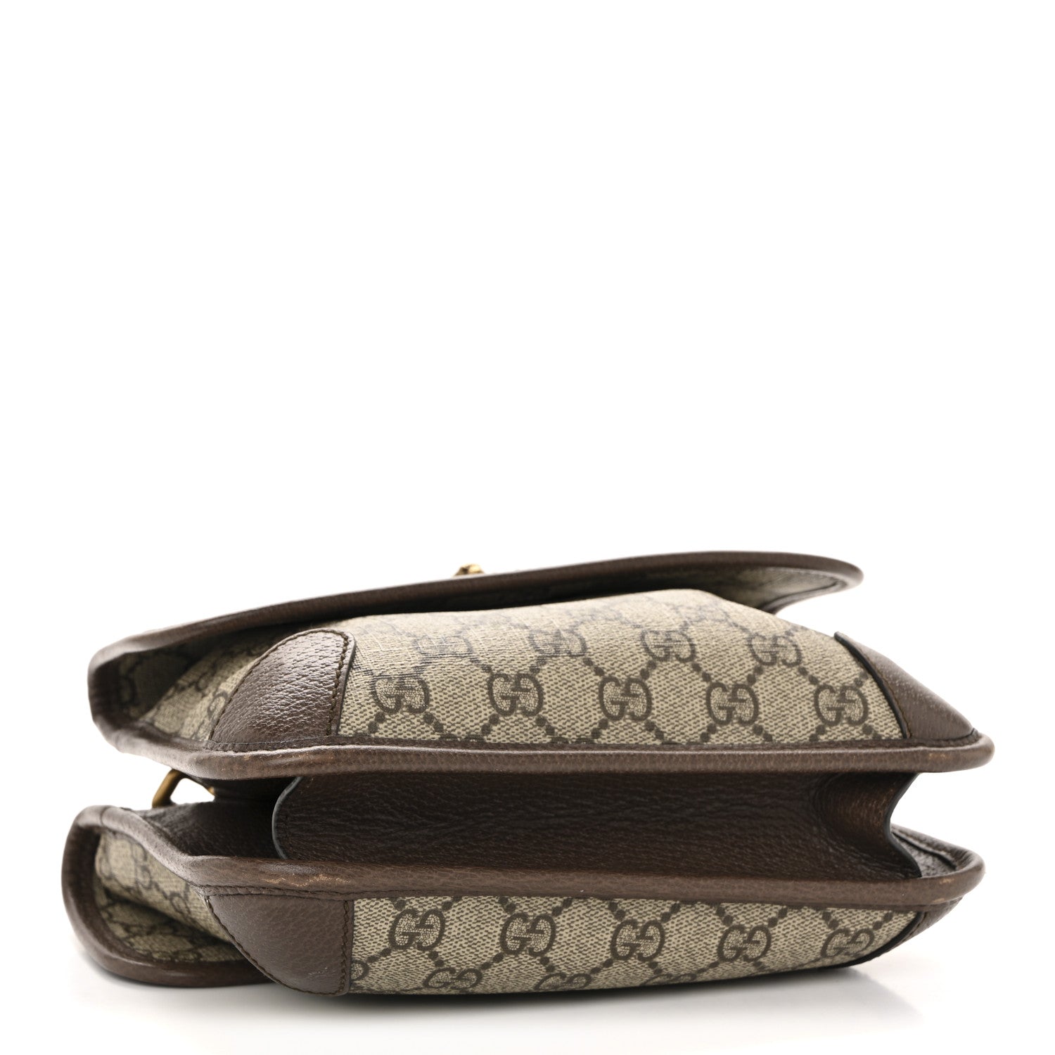 GG Supreme Monogram Web Small Neo Vintage Double Flap Messenger Bag Beige New Acero