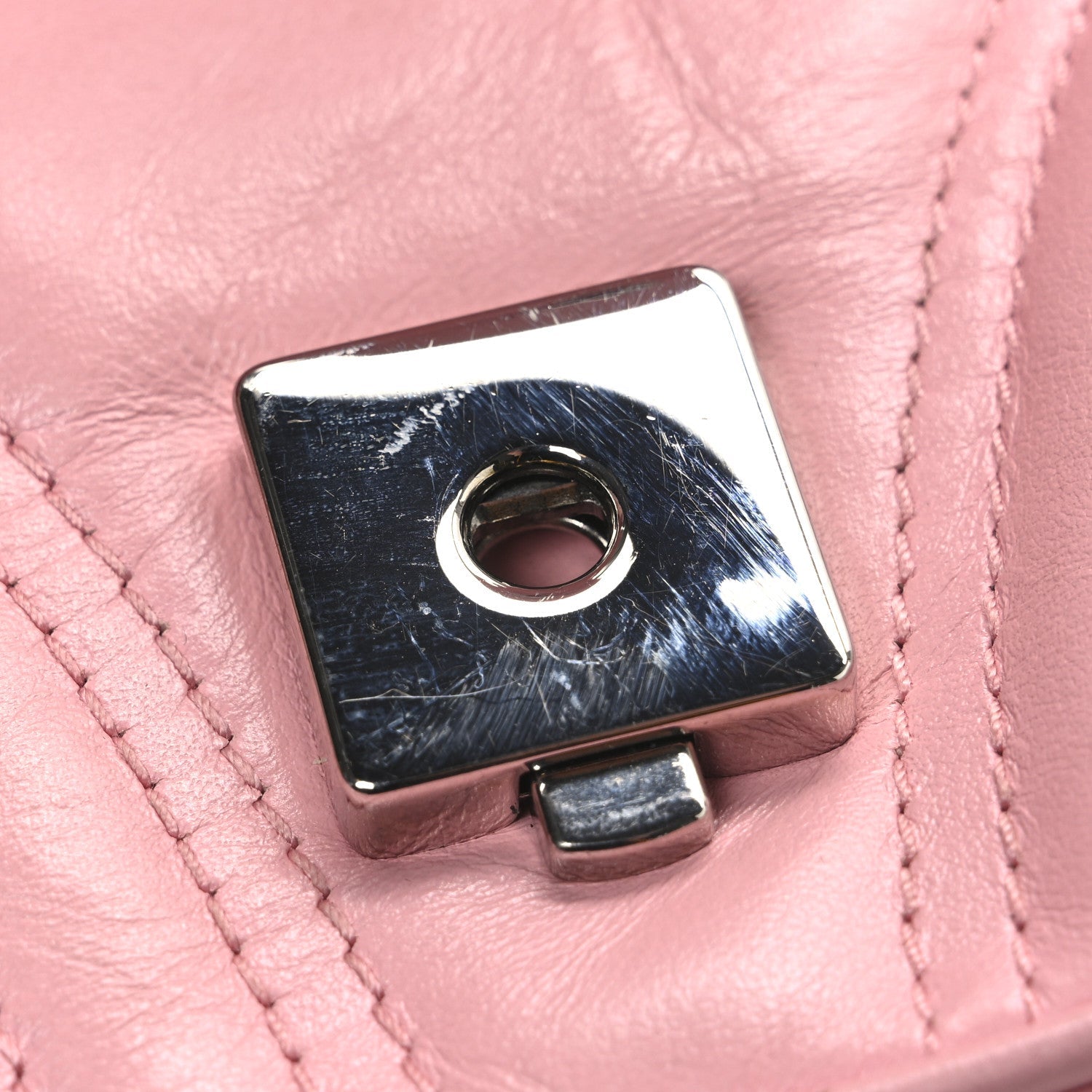 Calfskin Matelasse Small GG Marmont Shoulder Bag Wild Rose