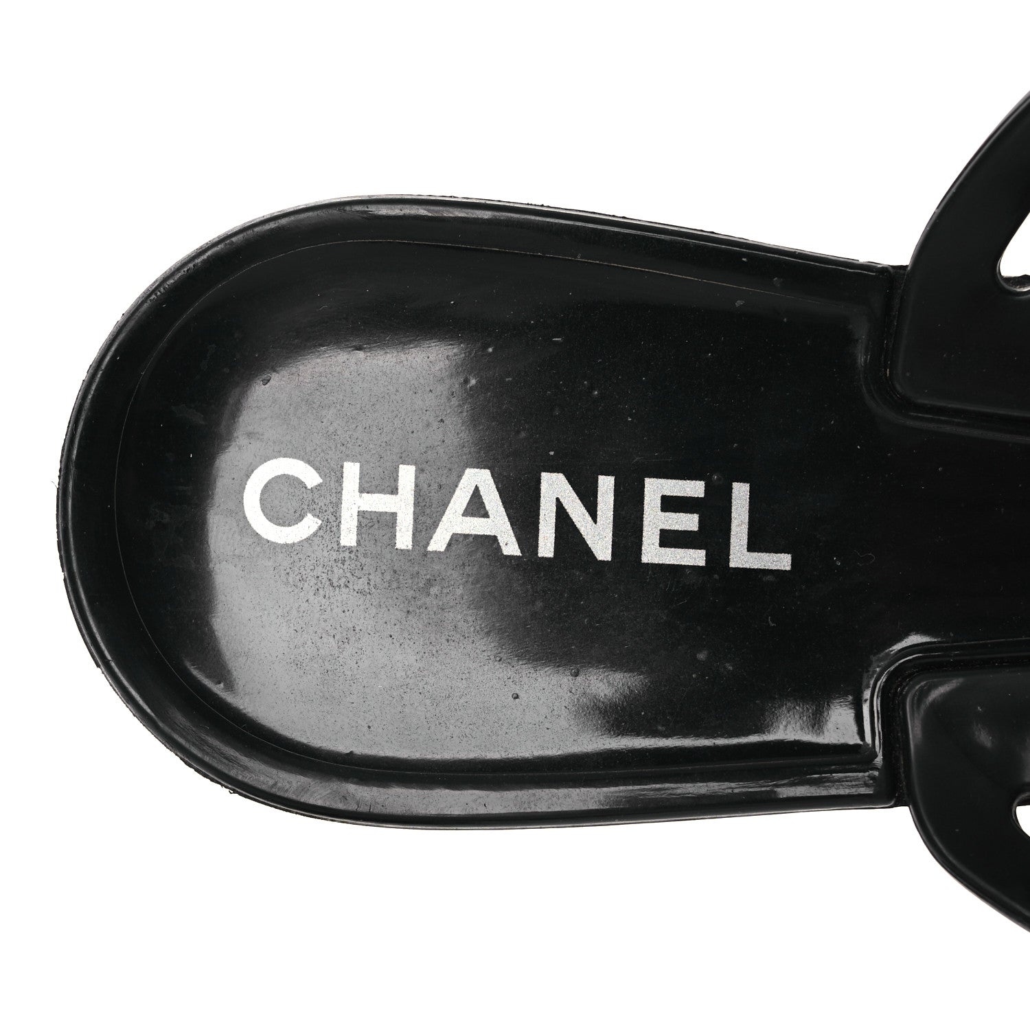 Jelly Camellia Thong Sandals 38 Black Ivory