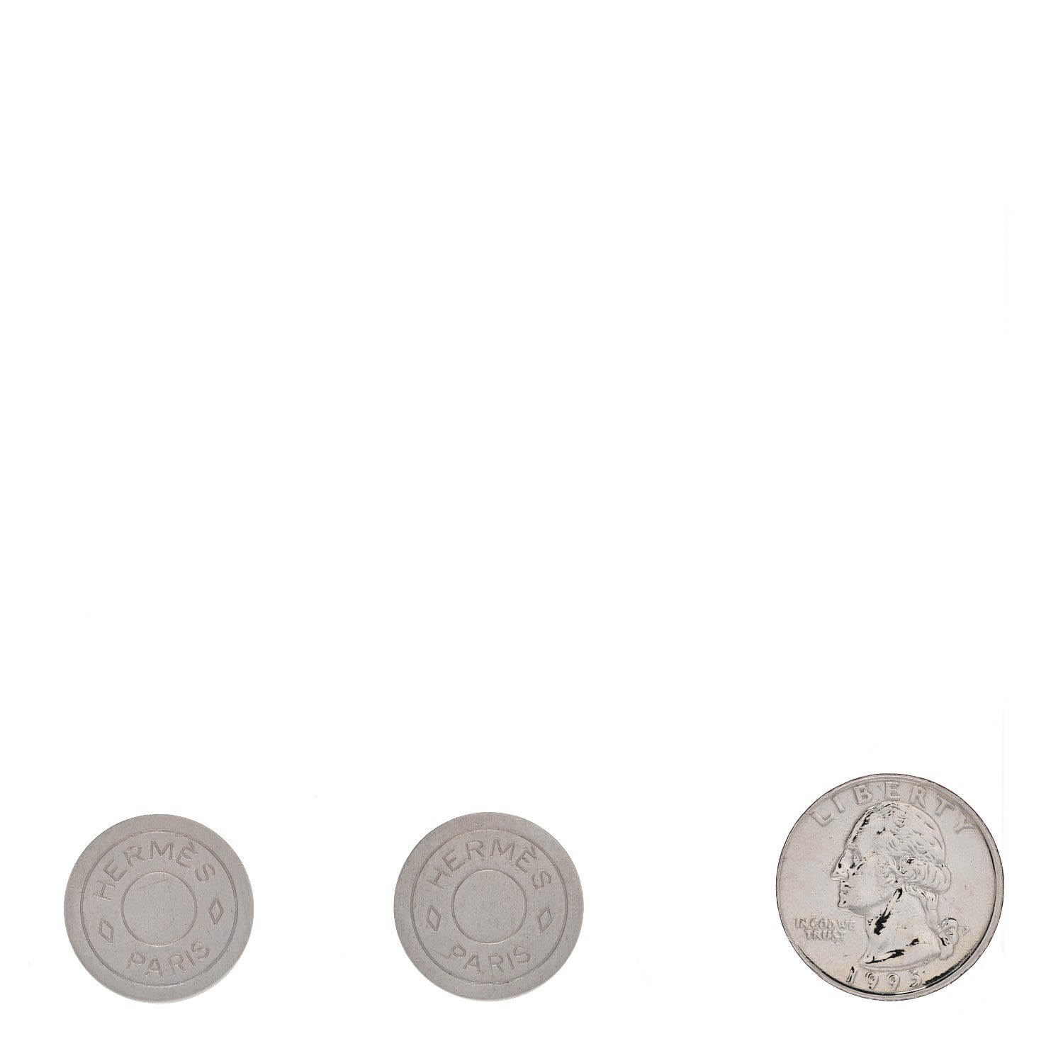 Palladium Clou De Selle Clip On Earrings