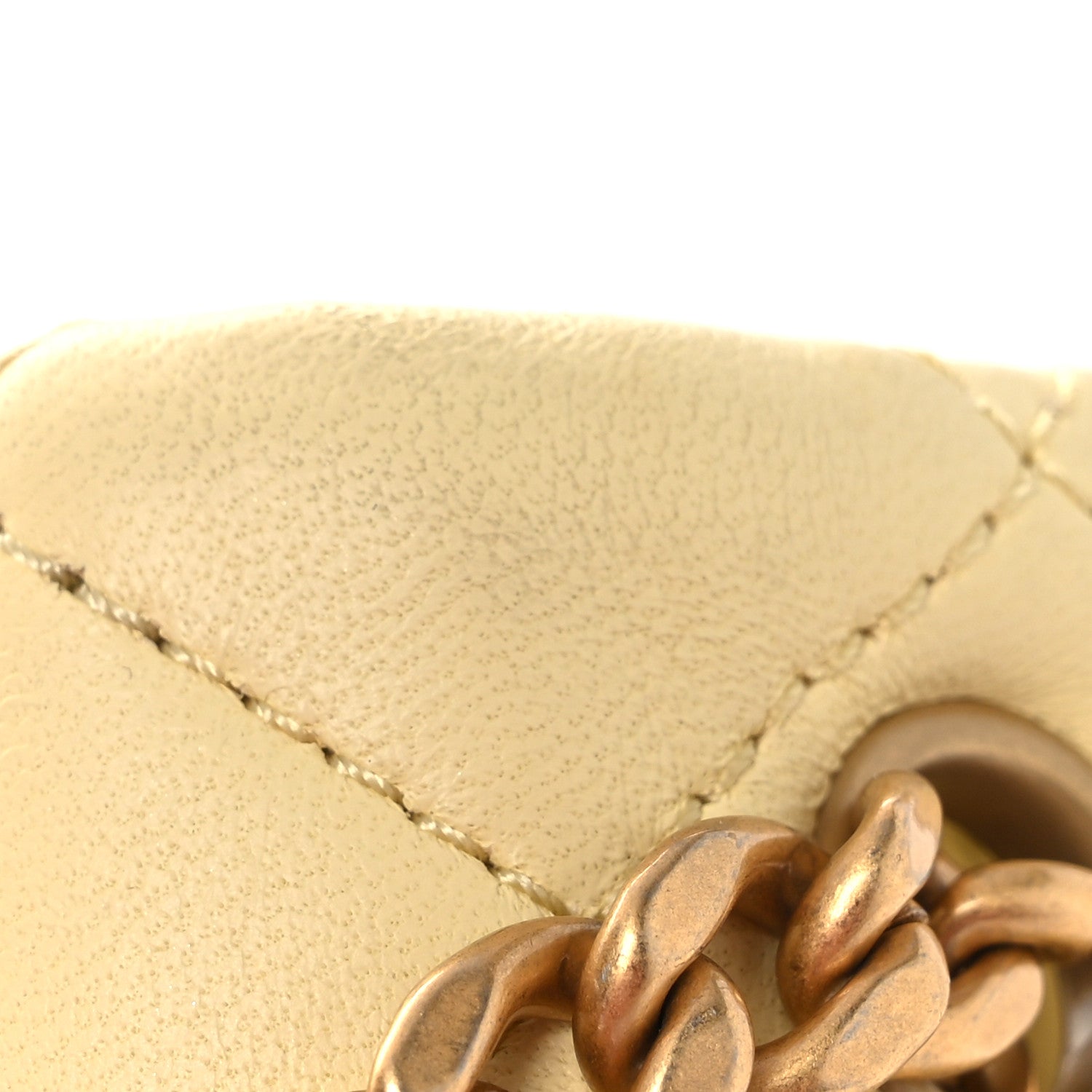 Lambskin Quilted Mini Sweet Camellia Flap Light Yellow