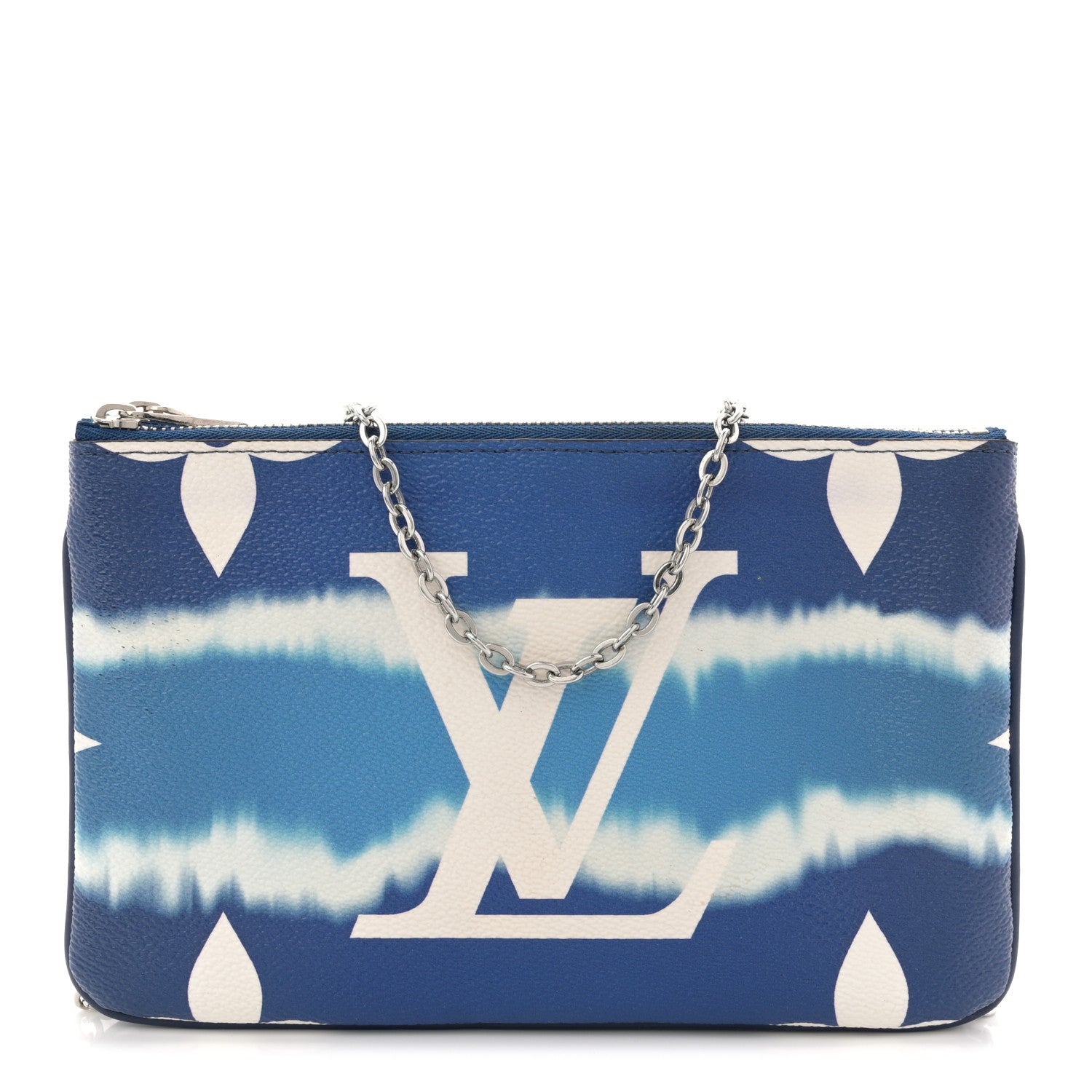 Monogram Giant Escale Double Zip Pochette Blue