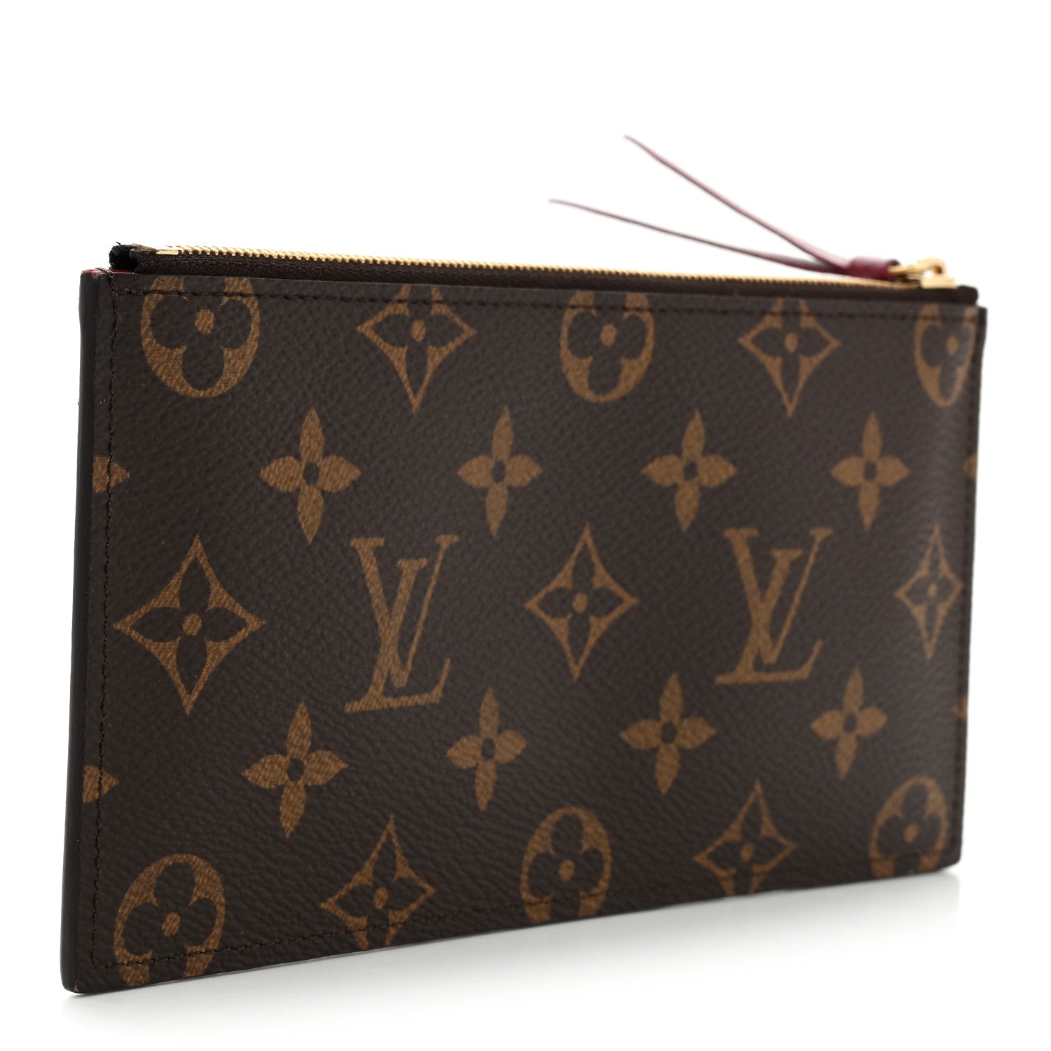 Monogram Felicie Chain Wallet Zippered Insert Fuchsia
