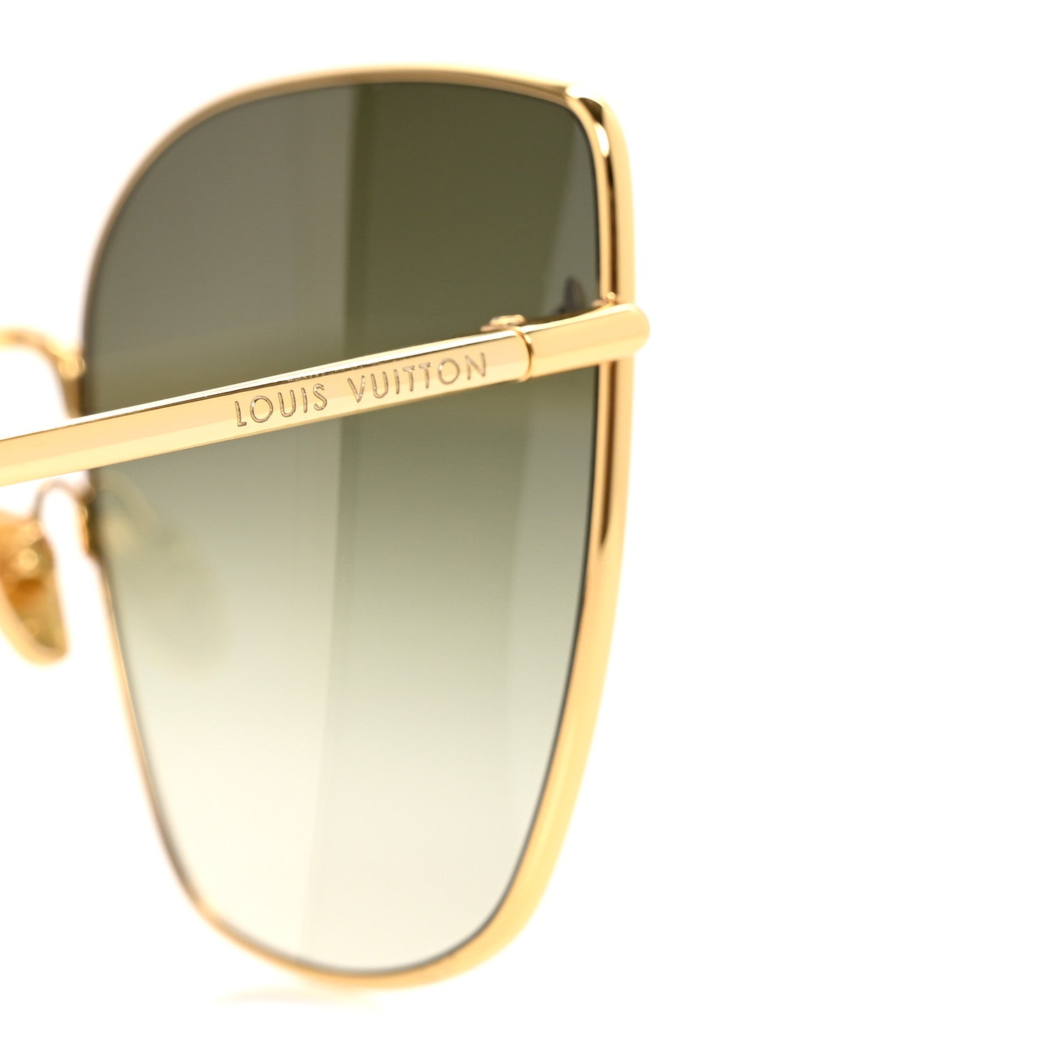 Metal LV Charm Cat Eye Sunglasses Z1720U Gold