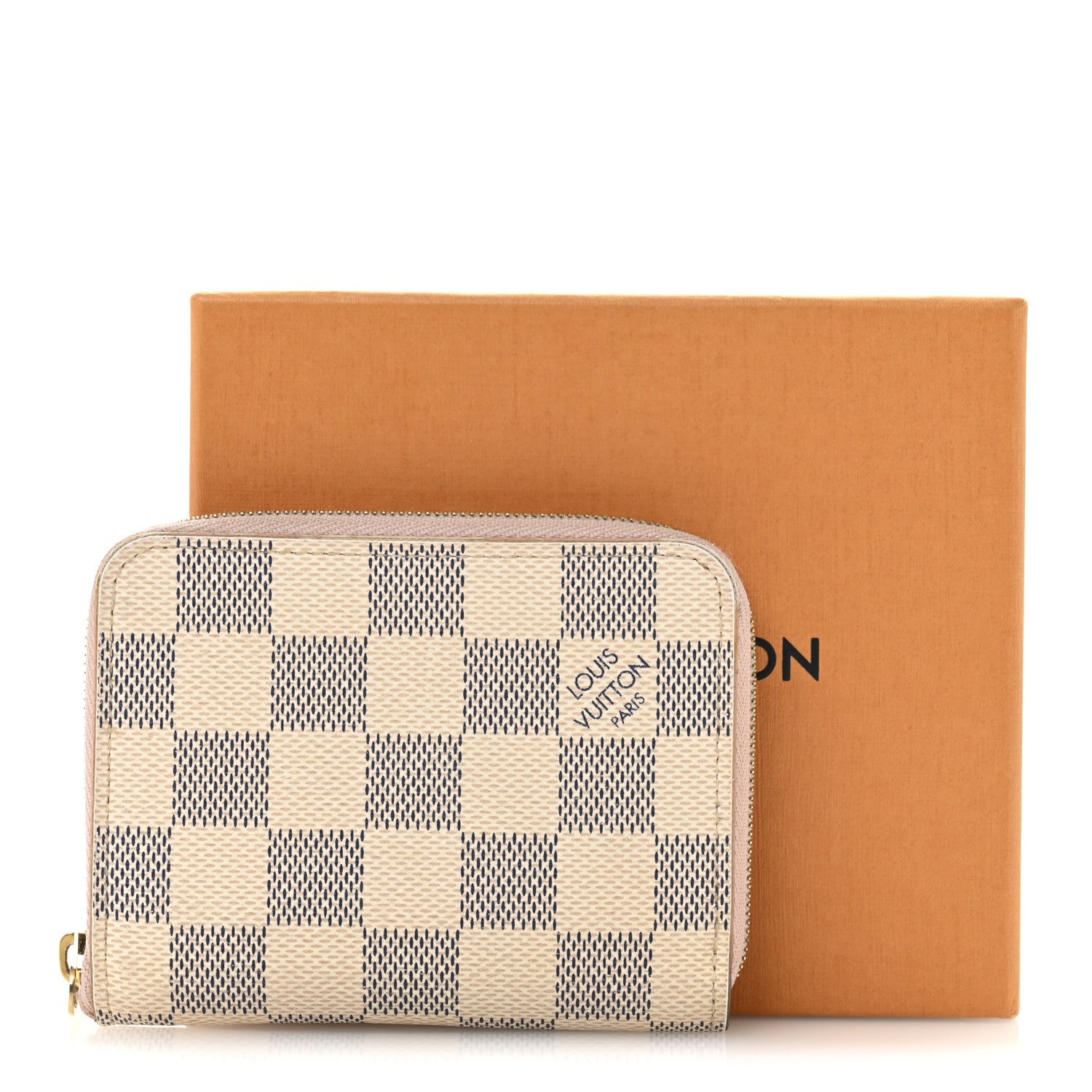 Damier Azur Zippy Coin Purse Rose Ballerine