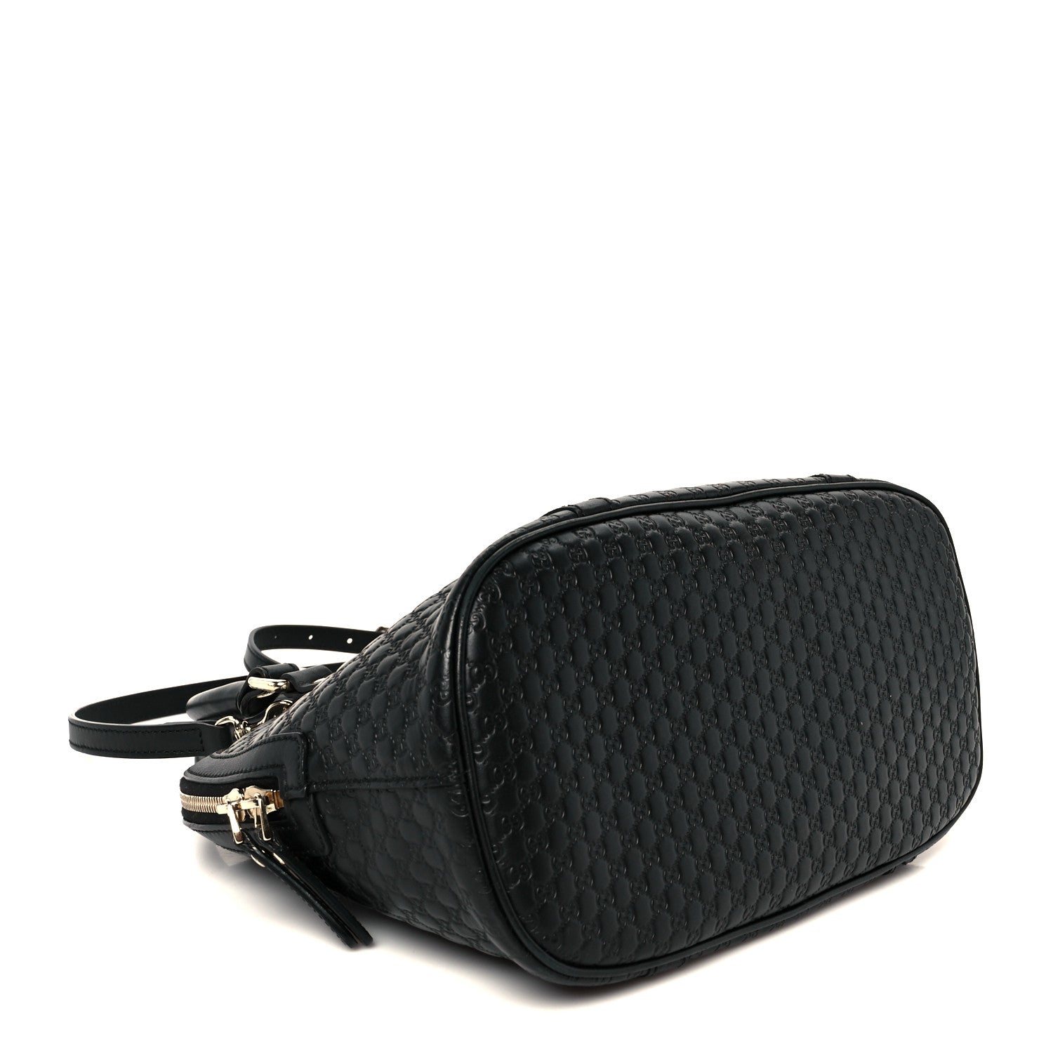 Microguccissima Medium Dome Bag Black