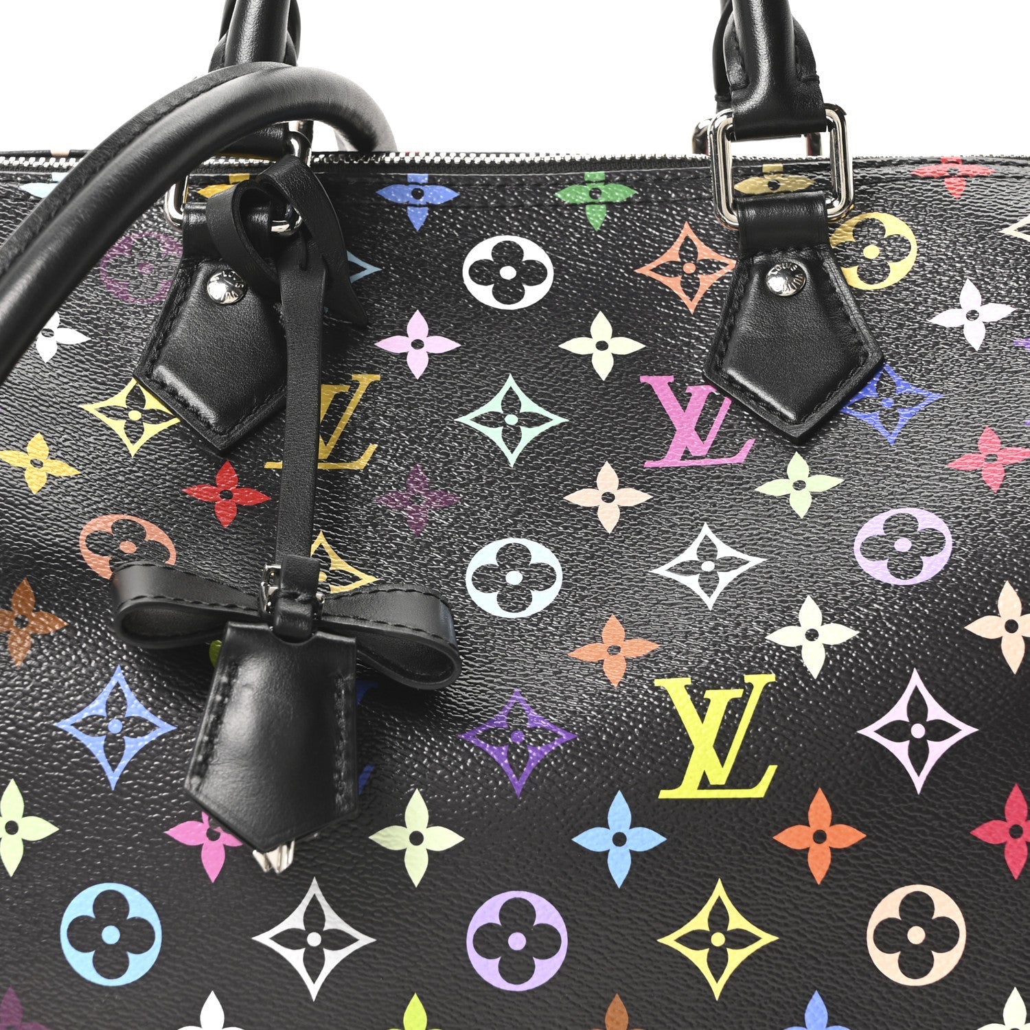 LV X TM Monogram Multicolor Speedy Soft 30 Black
