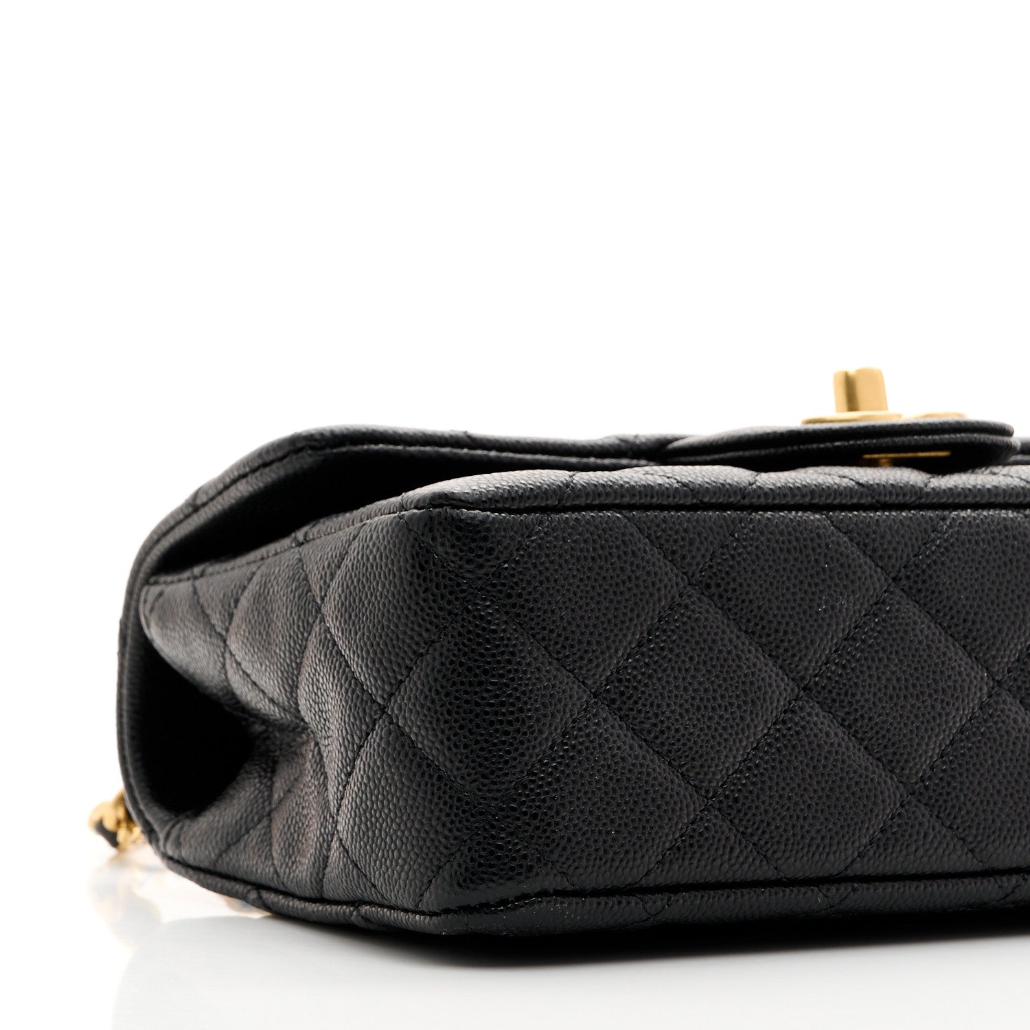 Caviar Quilted Mini Handy CC Flap Black