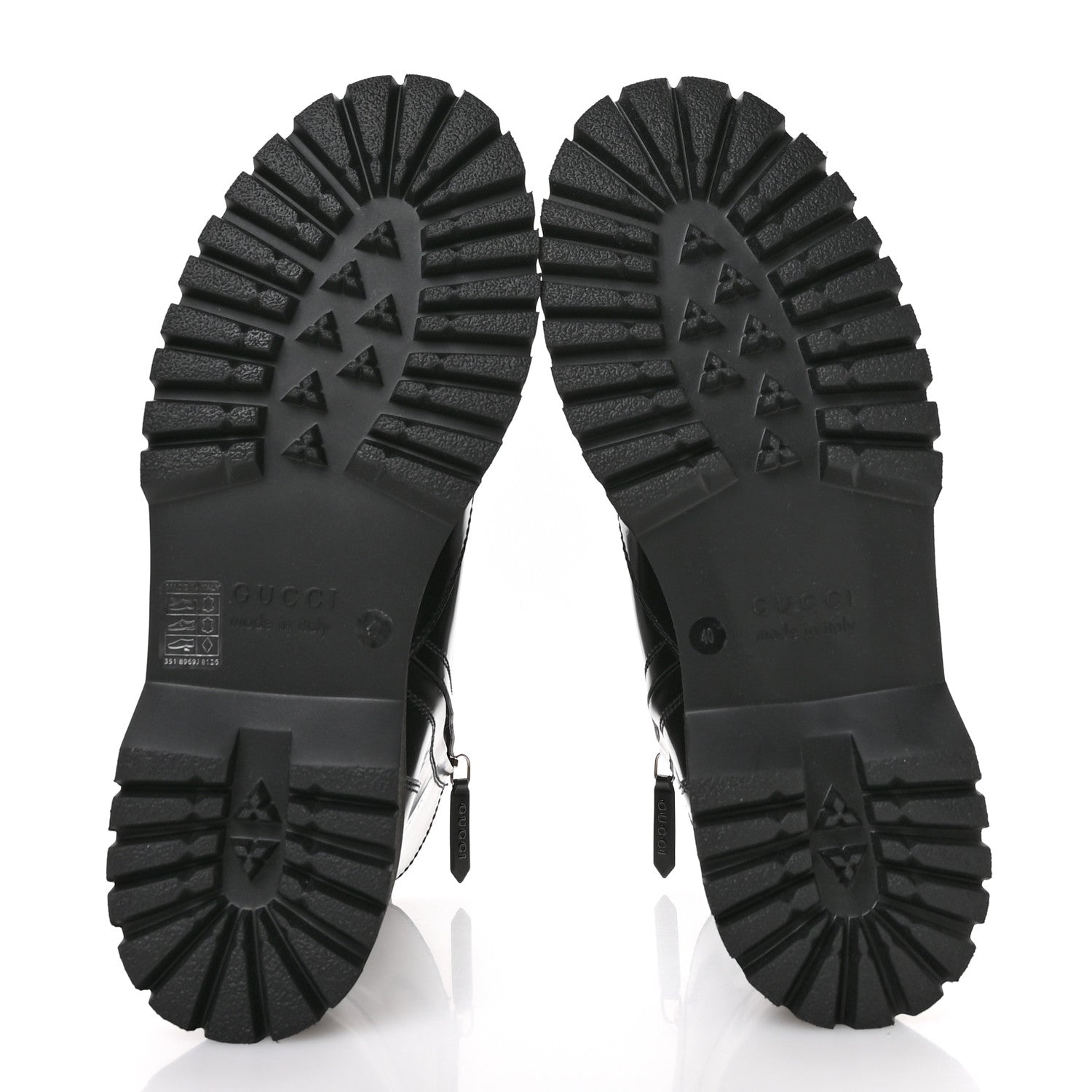 Spice Lux Nappa Web Combat Boots 40 Black