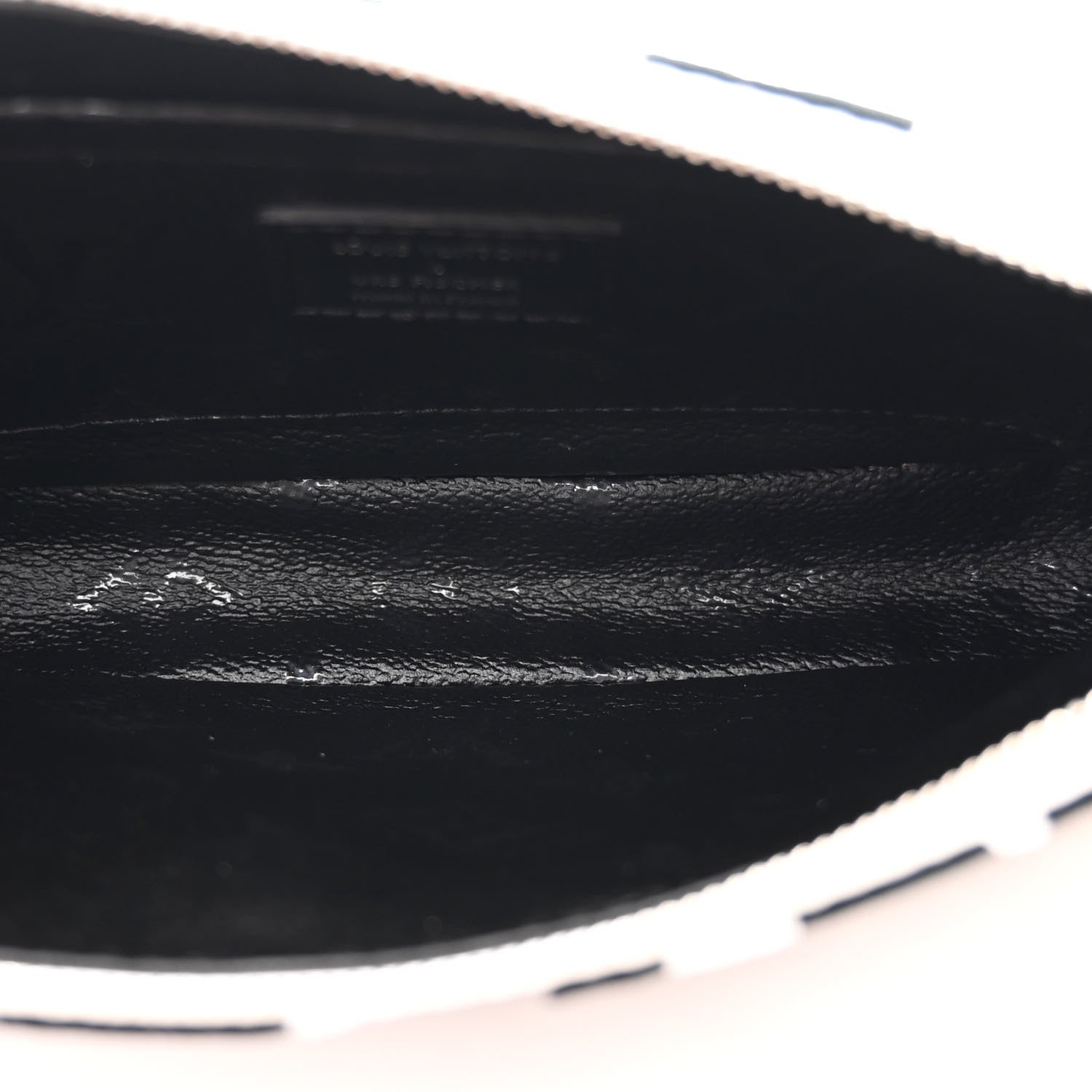 X UF Tufted Monogram Pochette Accessories White Black